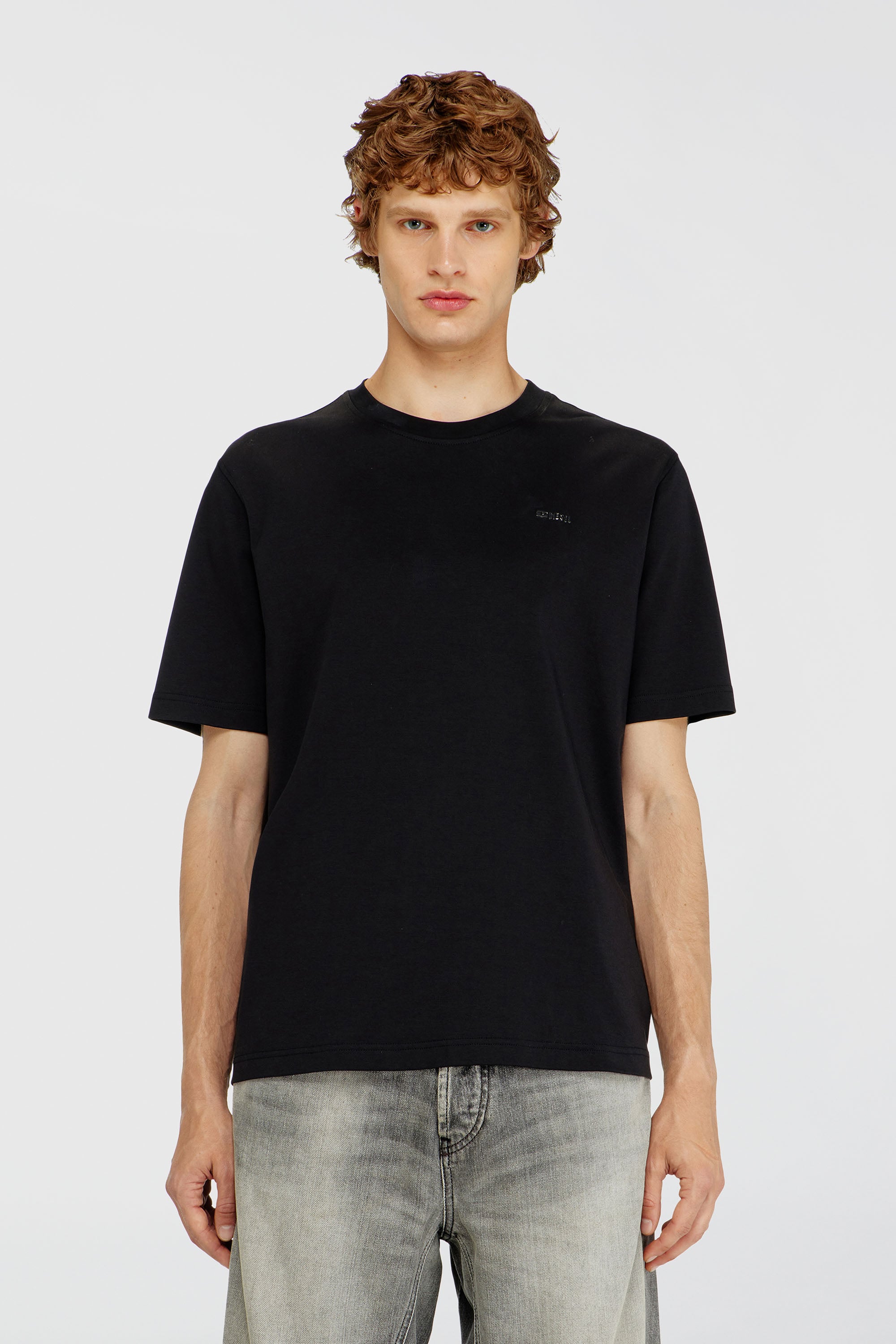 Diesel - T-ADJUST-MET, Male's Tシャツ in ブラック - 1