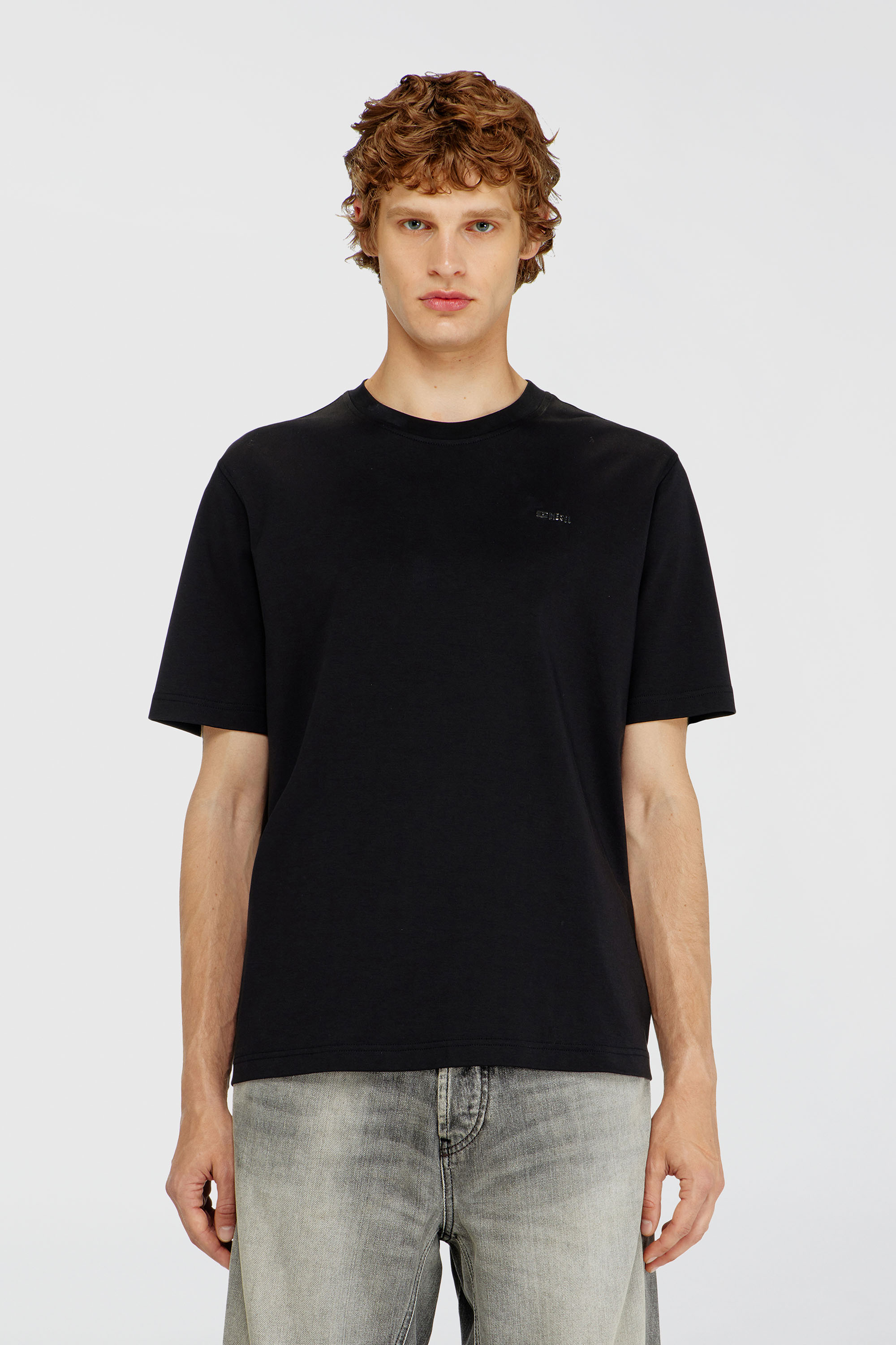 Diesel - T-ADJUST-MET, Male's Tシャツ in ブラック - 3
