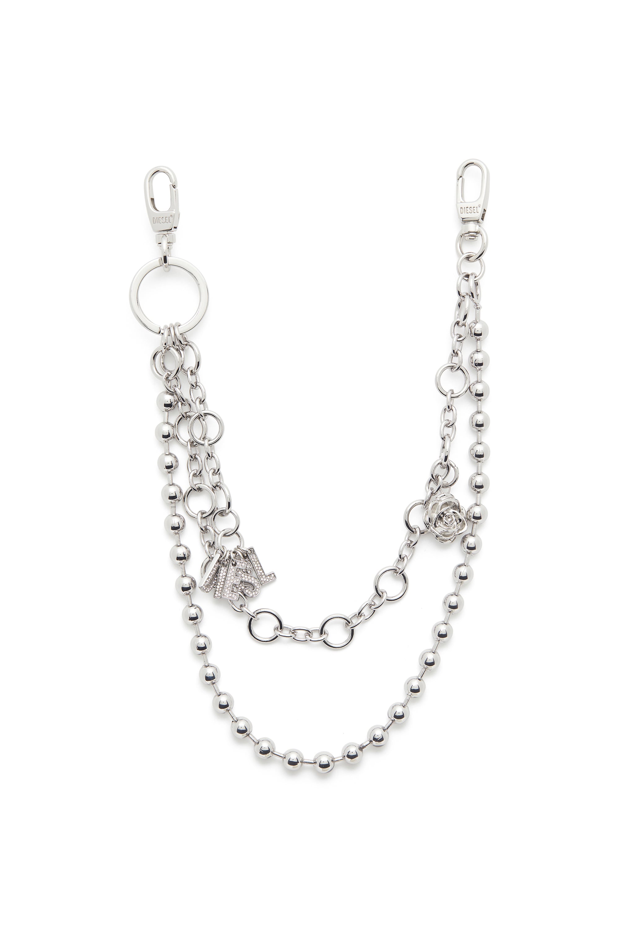 Diesel - CHAIN-D II L, Female's チェーンチャーム in シルバー - 1
