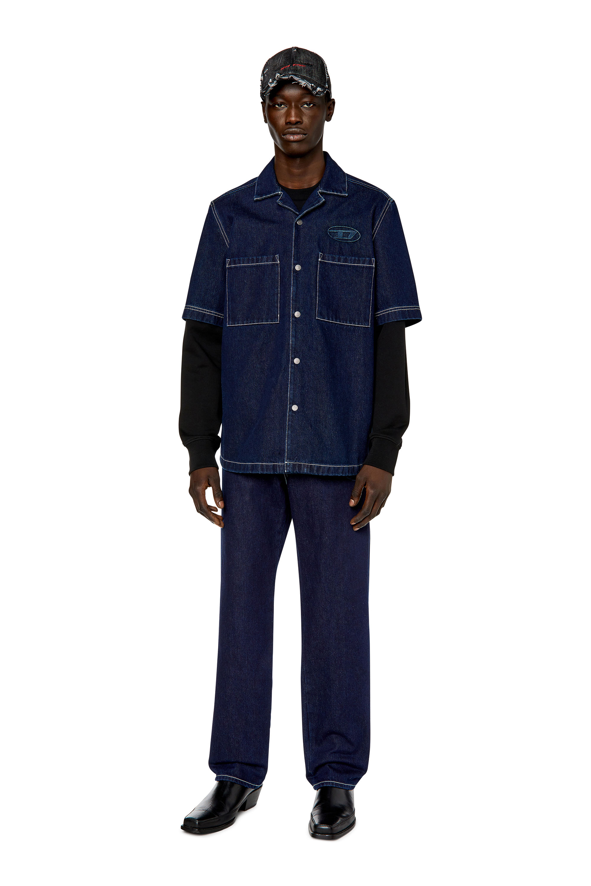 Diesel - Straight Jeans 2010 D-Macs 09F19, ダークブルー - Image 4
