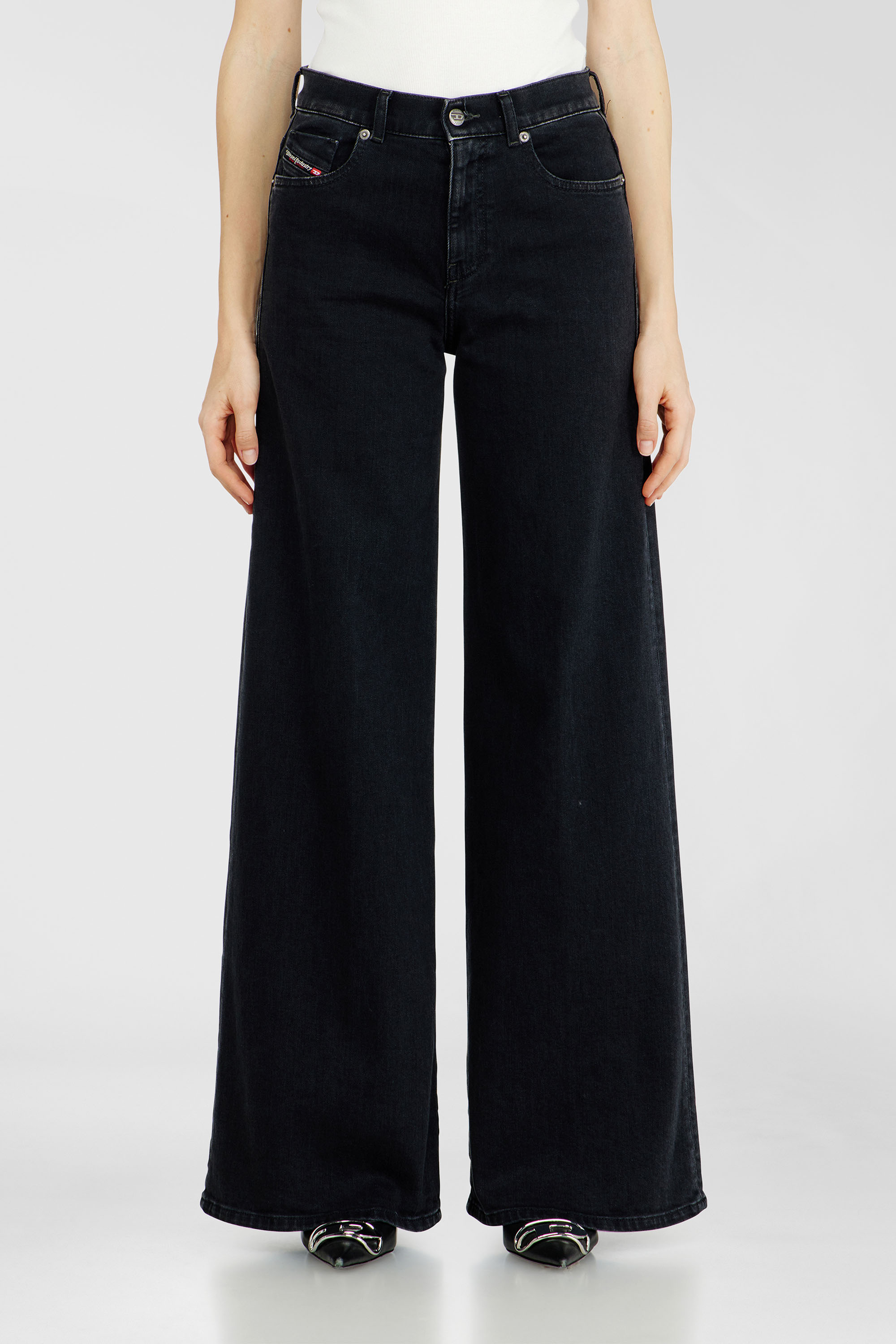 Diesel - Female's Flare Jeans 1978 D-Akemi 09N89, ブラック/ダークグレー - 4
