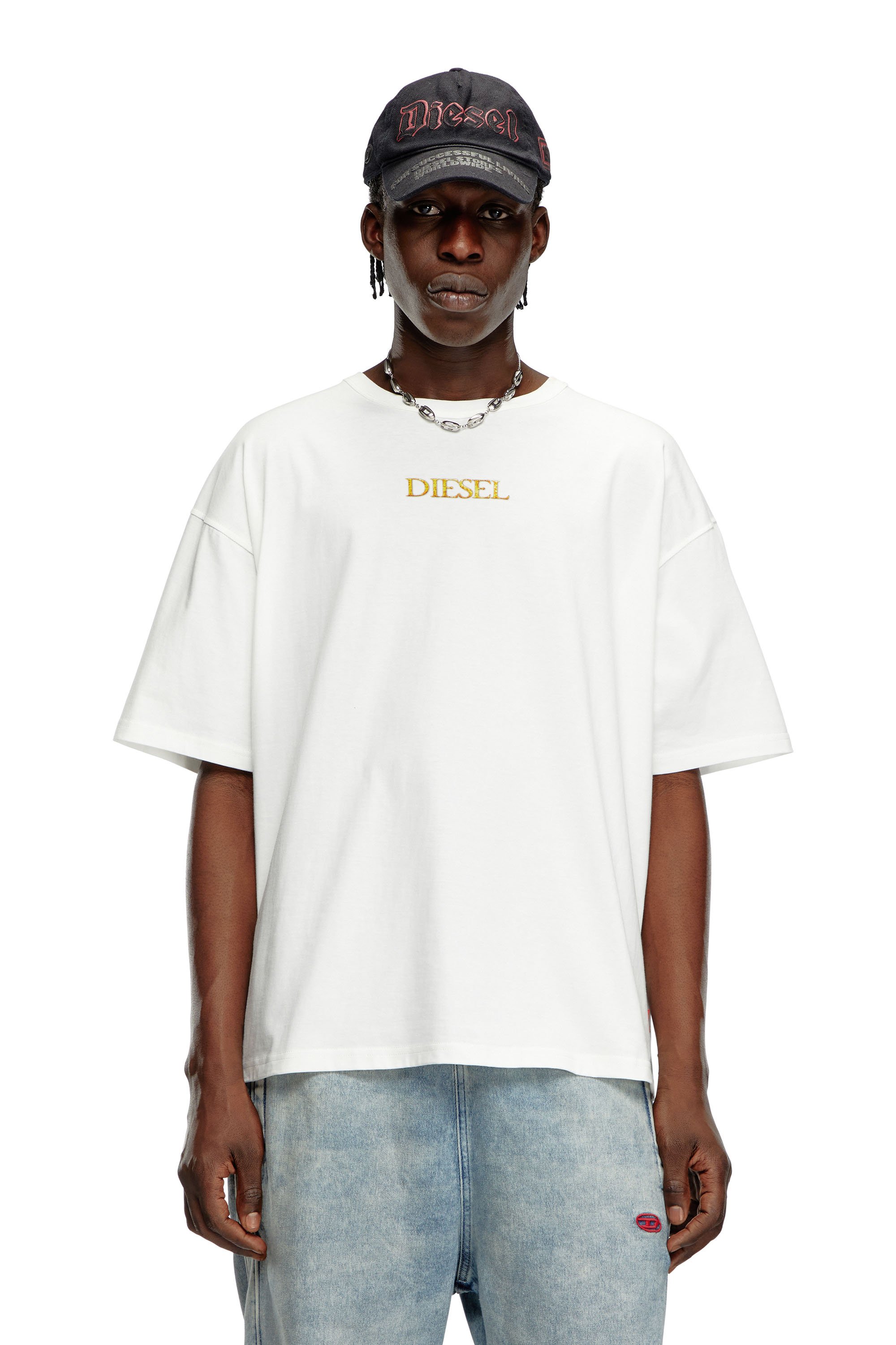 Diesel - T-BOXT-Q20, Male's T-shirt with Only The Brave print in ホワイト - 1