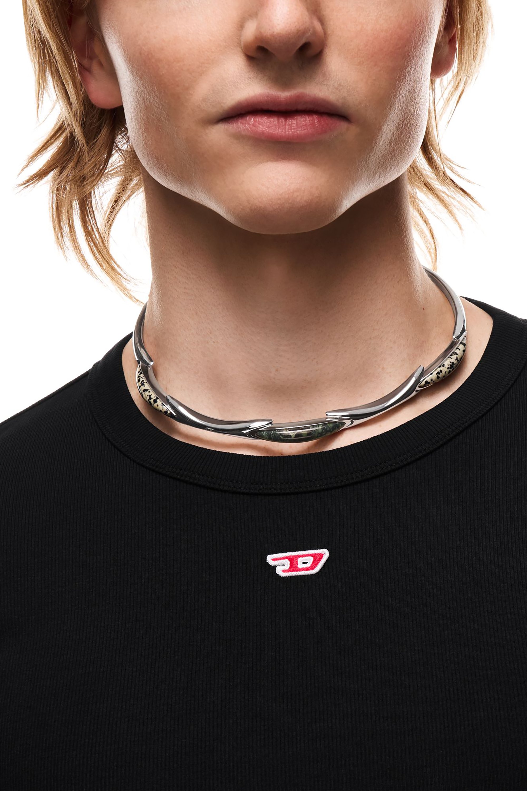 Diesel - DX167740 JEWELLERY, Unisex's Stainless Steel Choker Necklace in シルバー - 3