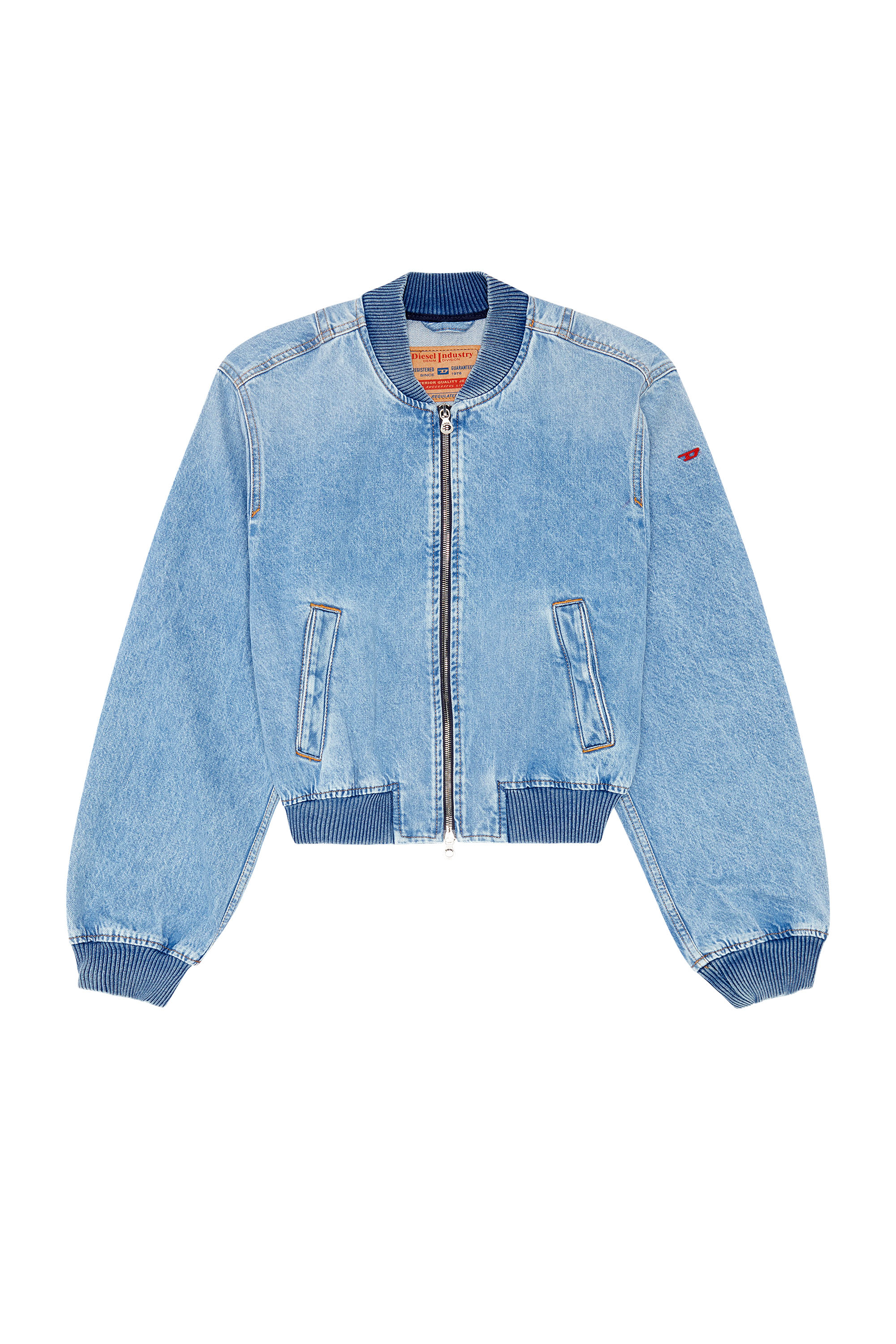 Diesel - DE-KIDDO, Female's Bomber jacket in denim in ライトブルー - 2