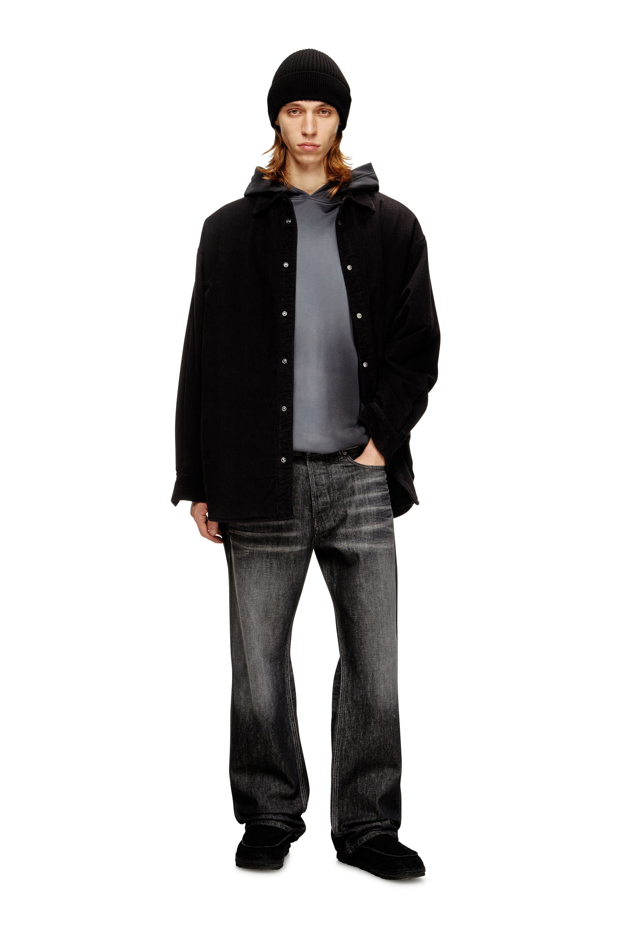 Diesel - S-BAGGY-PADD-HGBK, Male's 長袖シャツ in ブラック - 2