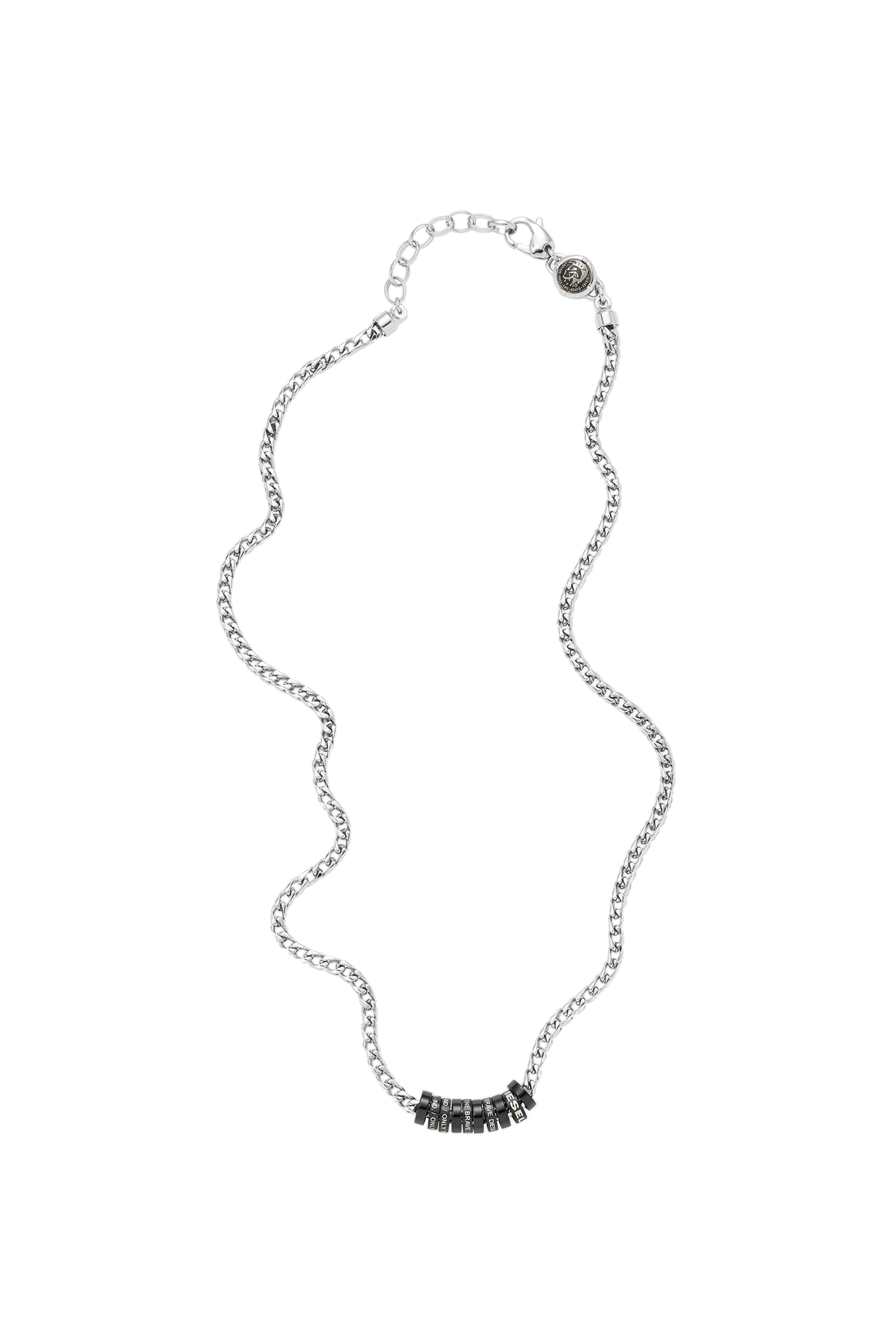 Diesel - DX1288, Male's Stainless steel chain-link necklace in ブラック - 1