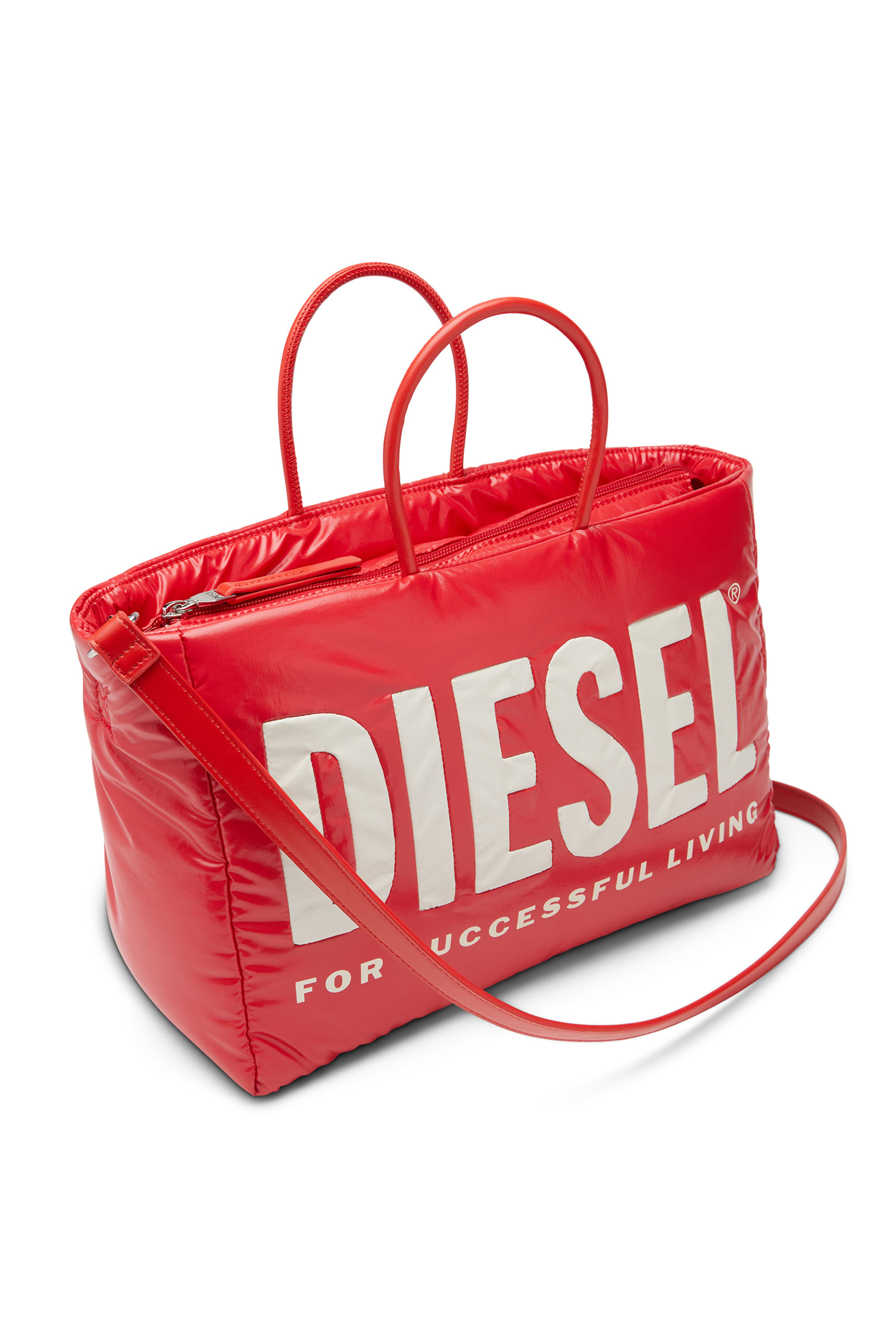 Diesel - PUFF DSL TOTE M X, レッド - Image 5