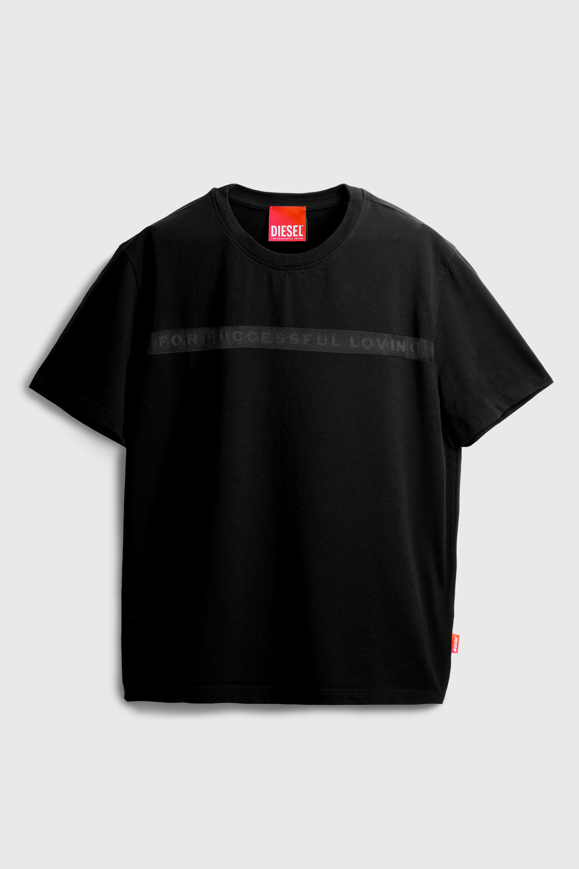 Diesel - PR-T-NOTS-CHI-R, Unisex's T-shirt with For Successful Loving logo in ブラック - 2