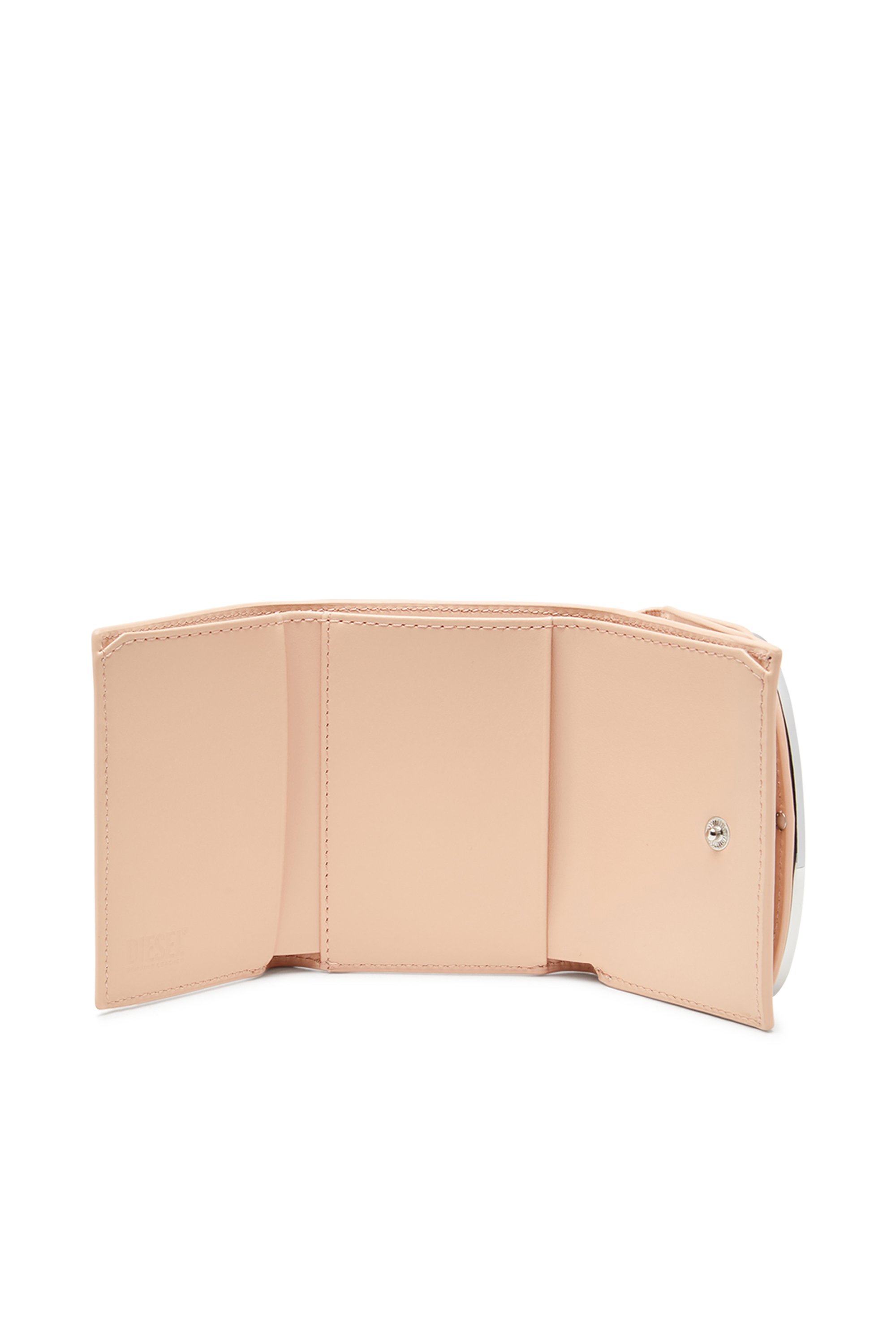 Diesel - 1DR TRI FOLD COIN XS II, Female's Tri-fold wallet in leather in ヌードカラー - 4