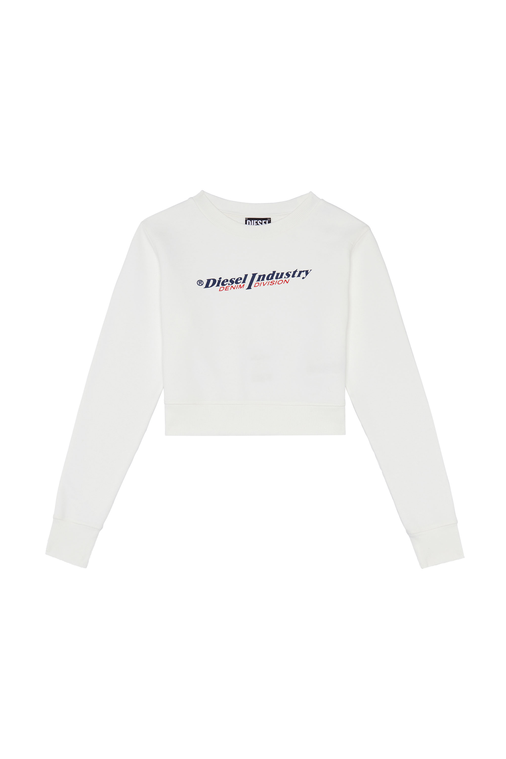 F-SLIMMY-IND WOMEN: パフロゴスウェットシャツ ｜ディーゼル 