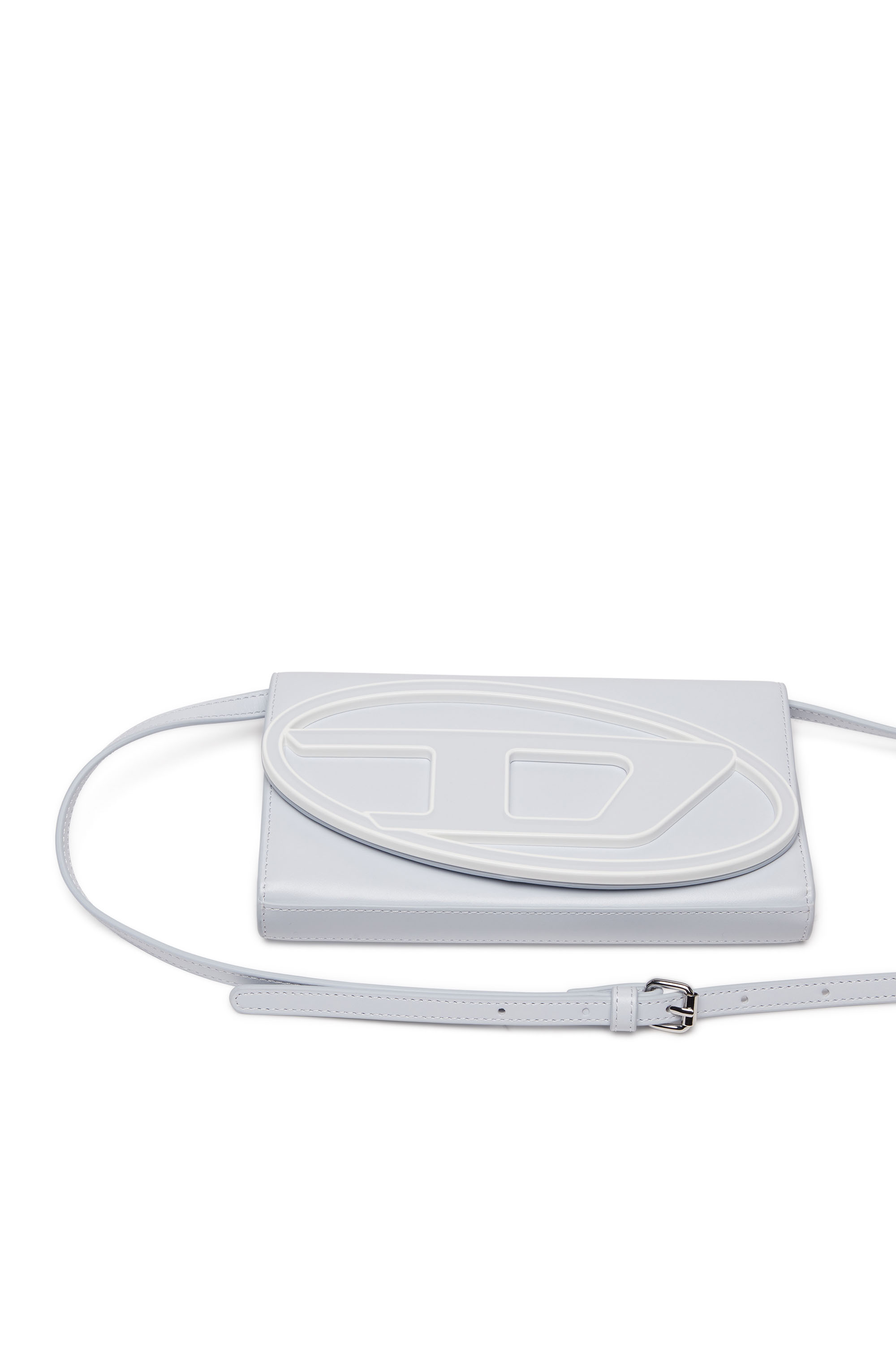 Diesel - 1DR WALLET STRAP, Female's Wallet purse in pastel leather in ライトブルー - 5