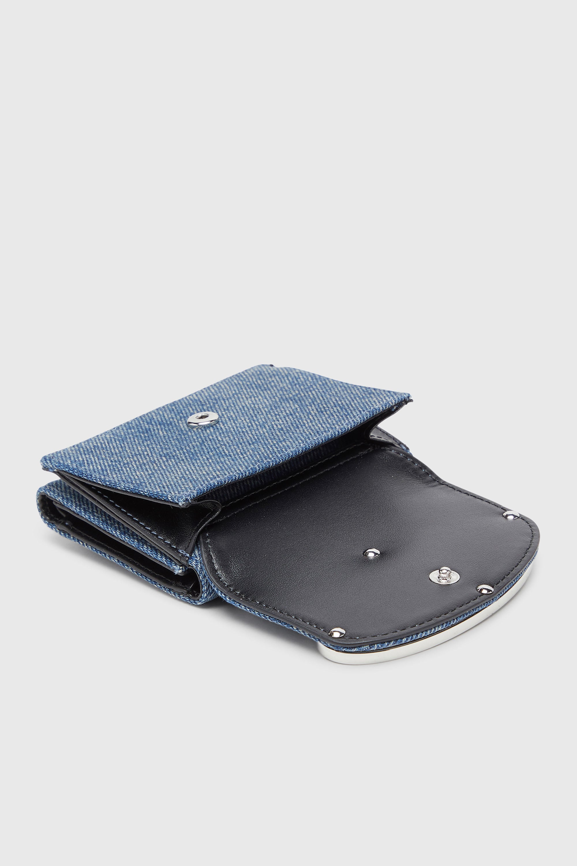 Diesel - 1DR TRI FOLD COIN XS II, Female's 三つ折りウォレット in ブルー - 4
