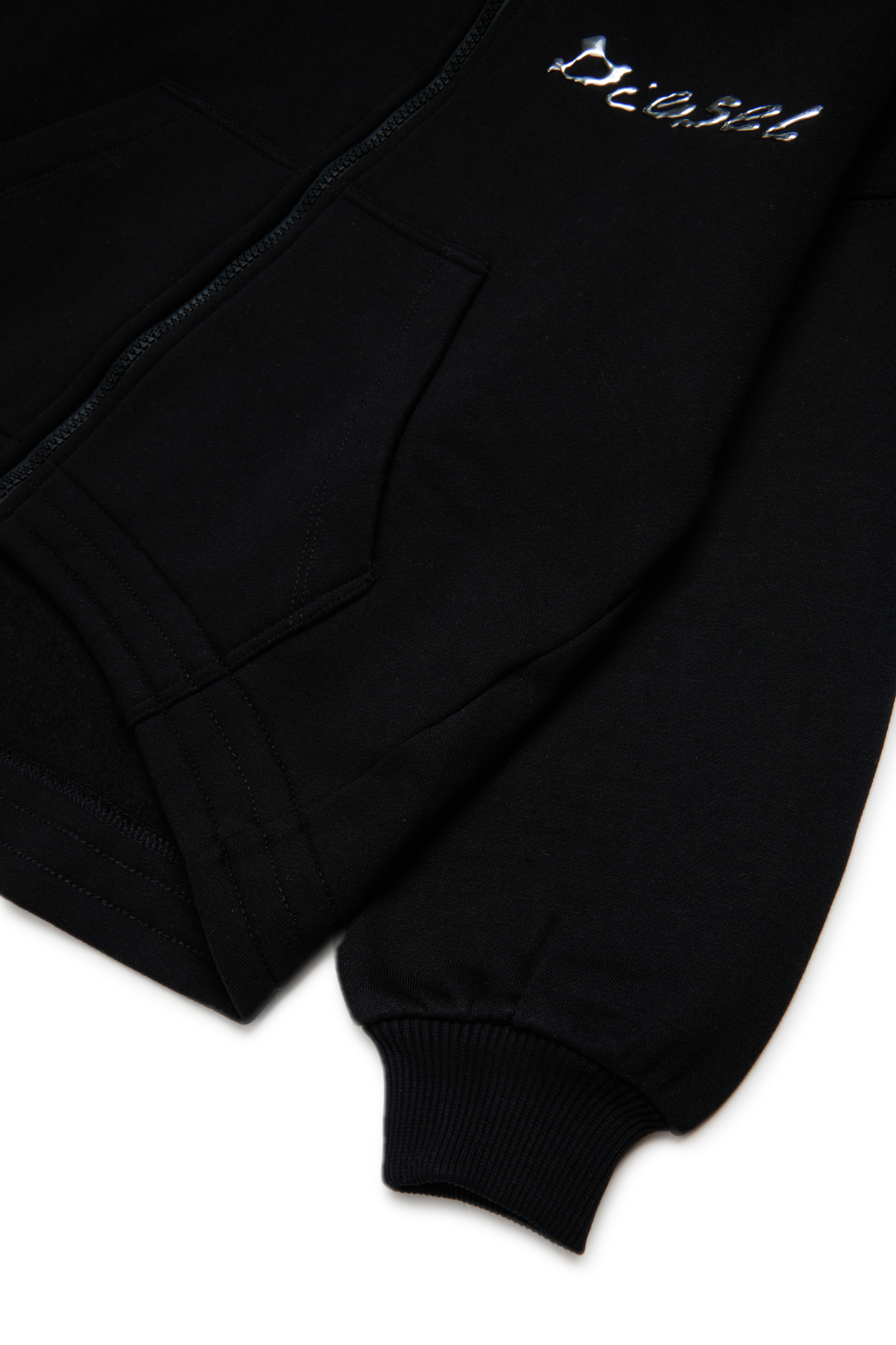 Diesel - STRISTANA, Female's ジップアップパーカー in ブラック - 4