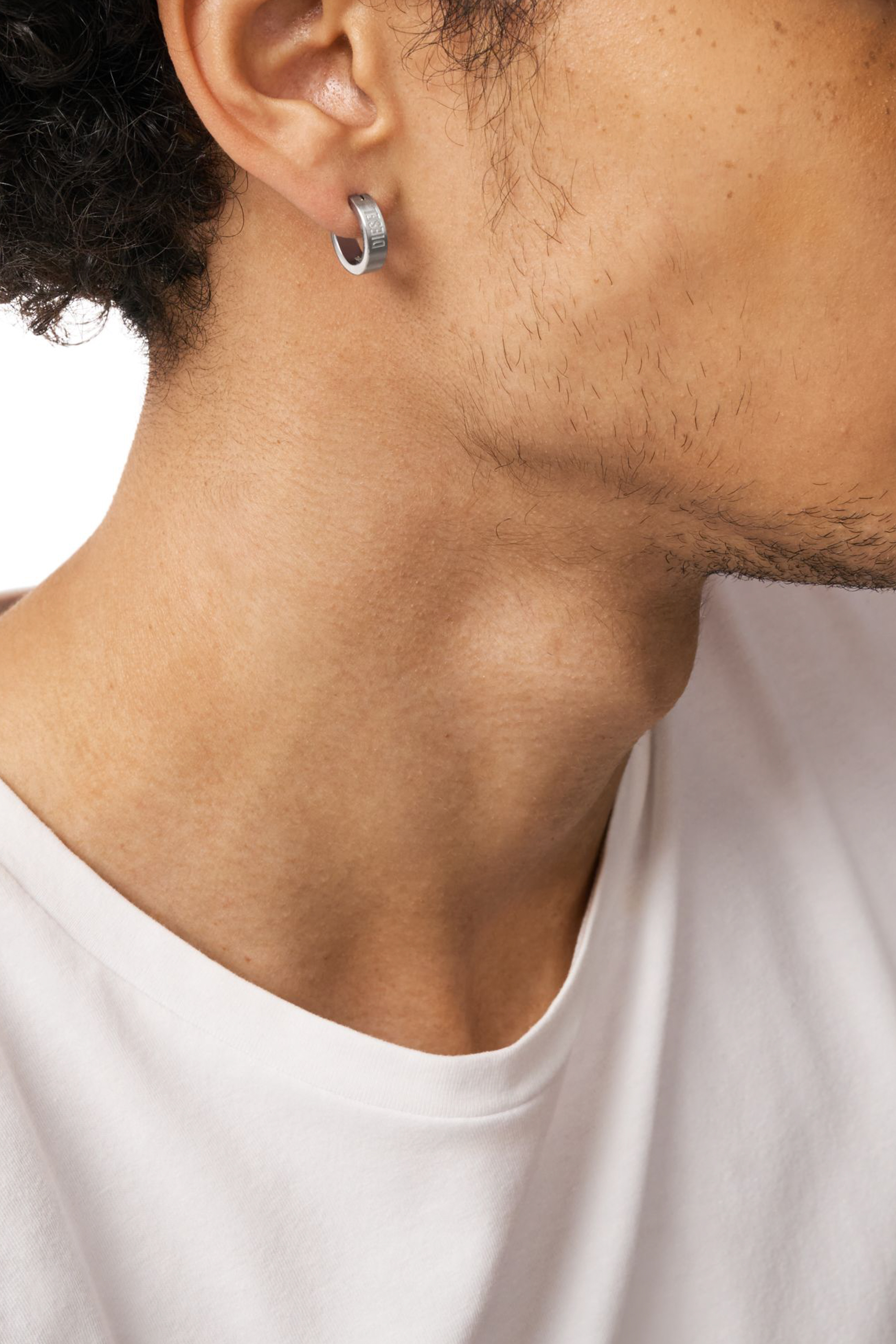 Diesel - DX1639040 JEWELLERY, Unisex's Stainless steel hoop earring in シルバー - 4