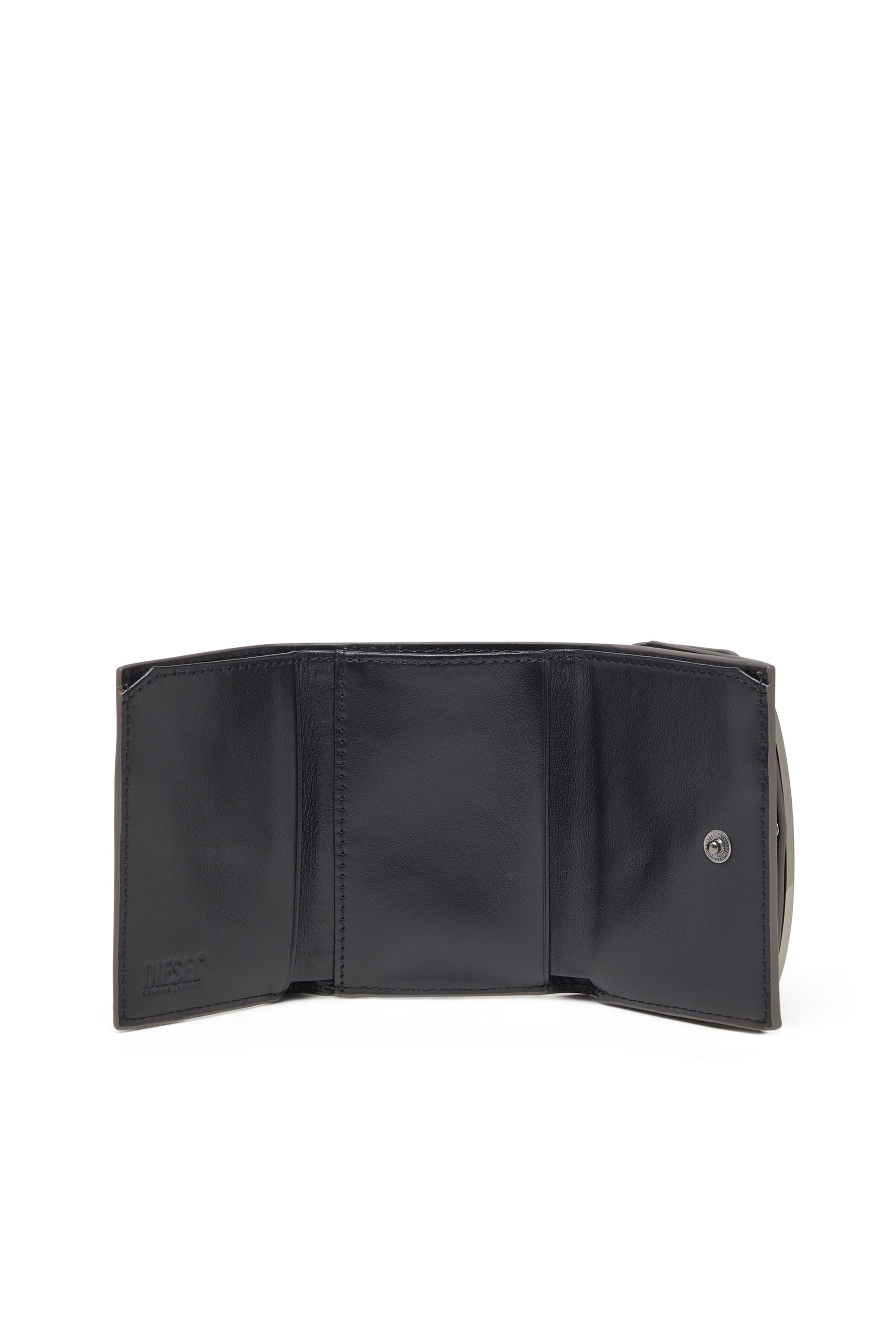 Diesel - 1DR TRI FOLD COIN XS II, Female's Tri-fold wallet in mirrored leather in グレー - 3