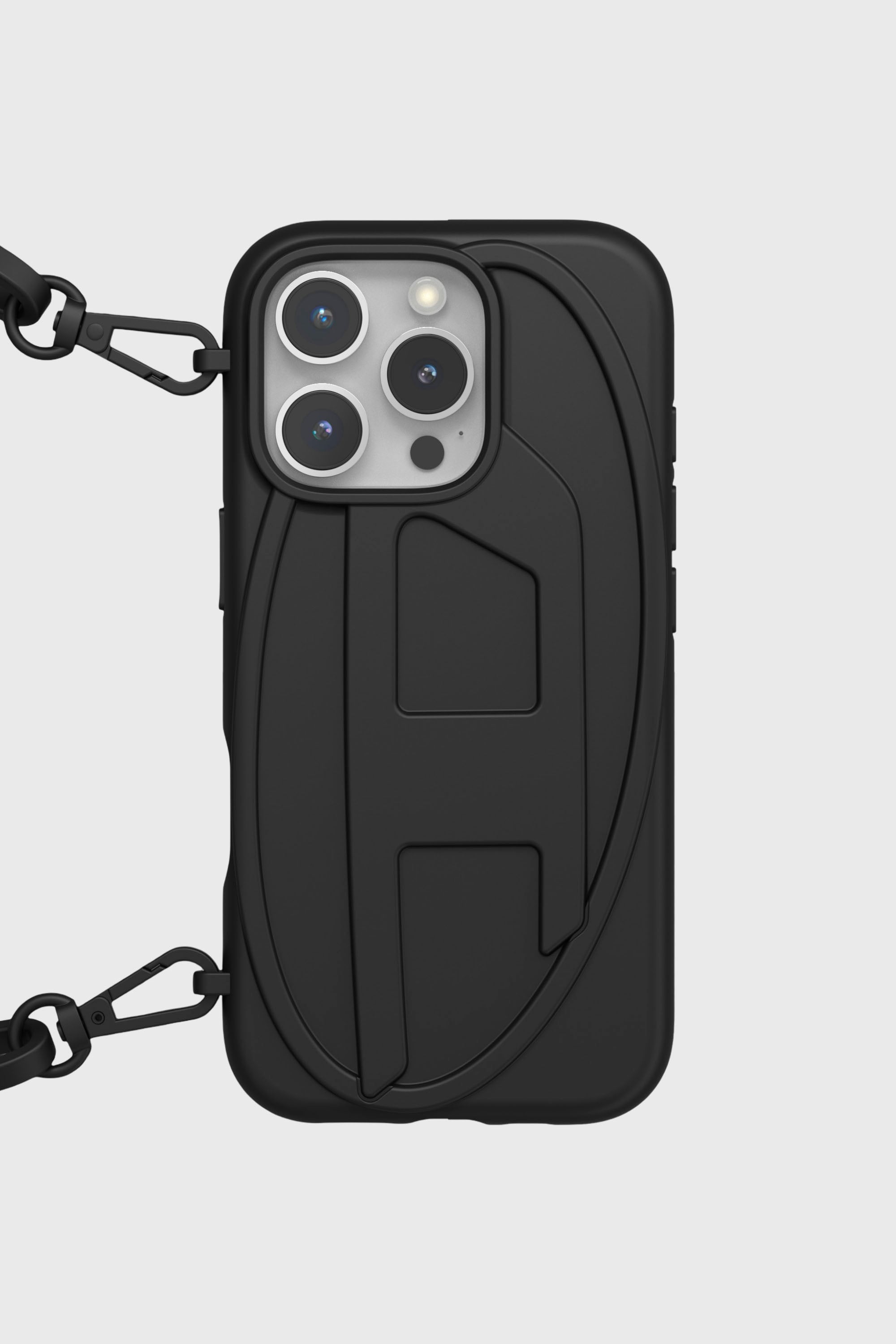 Diesel - 60172  MOULDED CASE, Unisex's Oval D Chain Case for iP 16 Pro in ブラック - 2