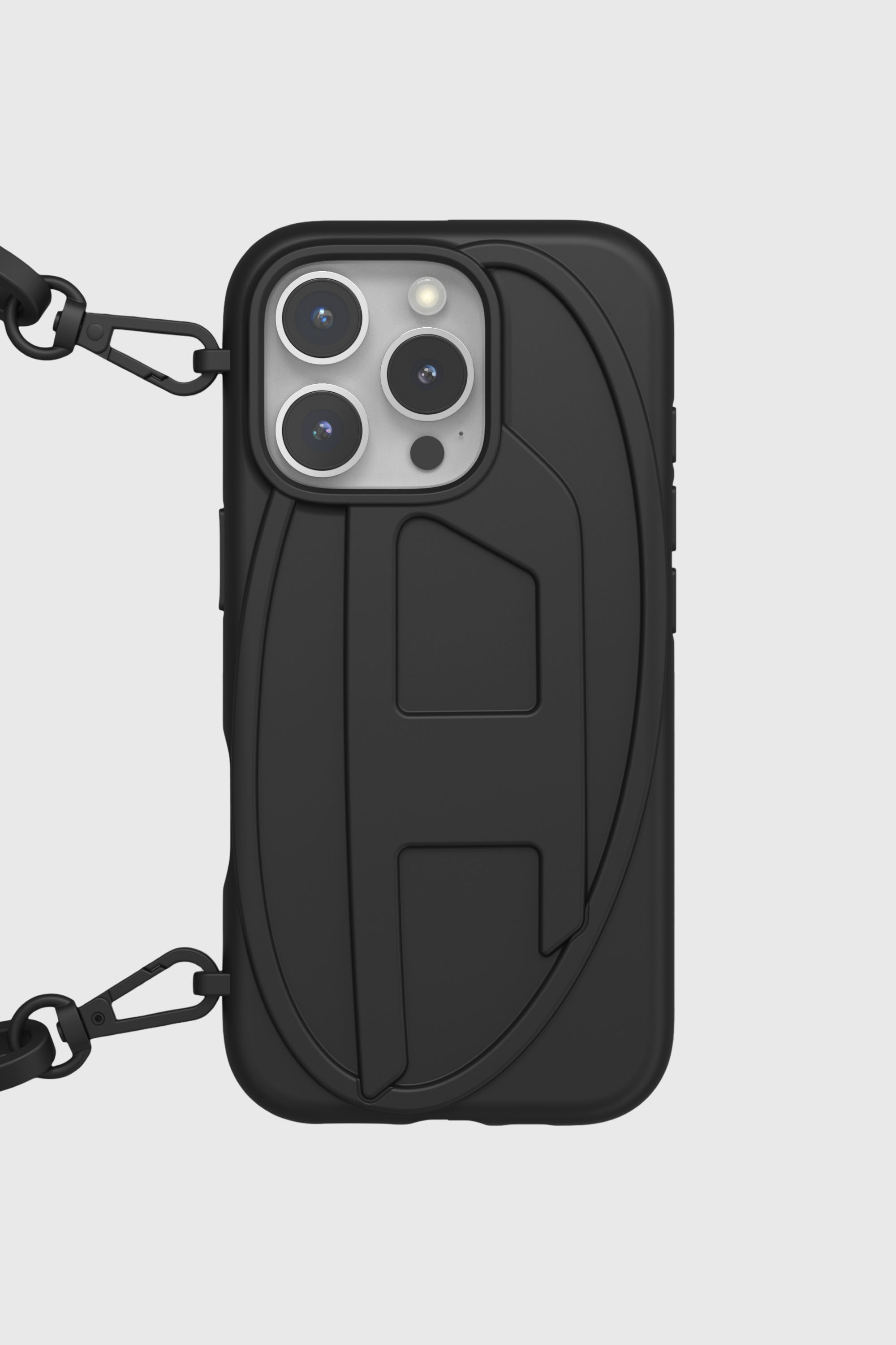 Diesel - 60172  MOULDED CASE, Unisex's Oval D Chain Case for iP 16 Pro in ブラック - 2