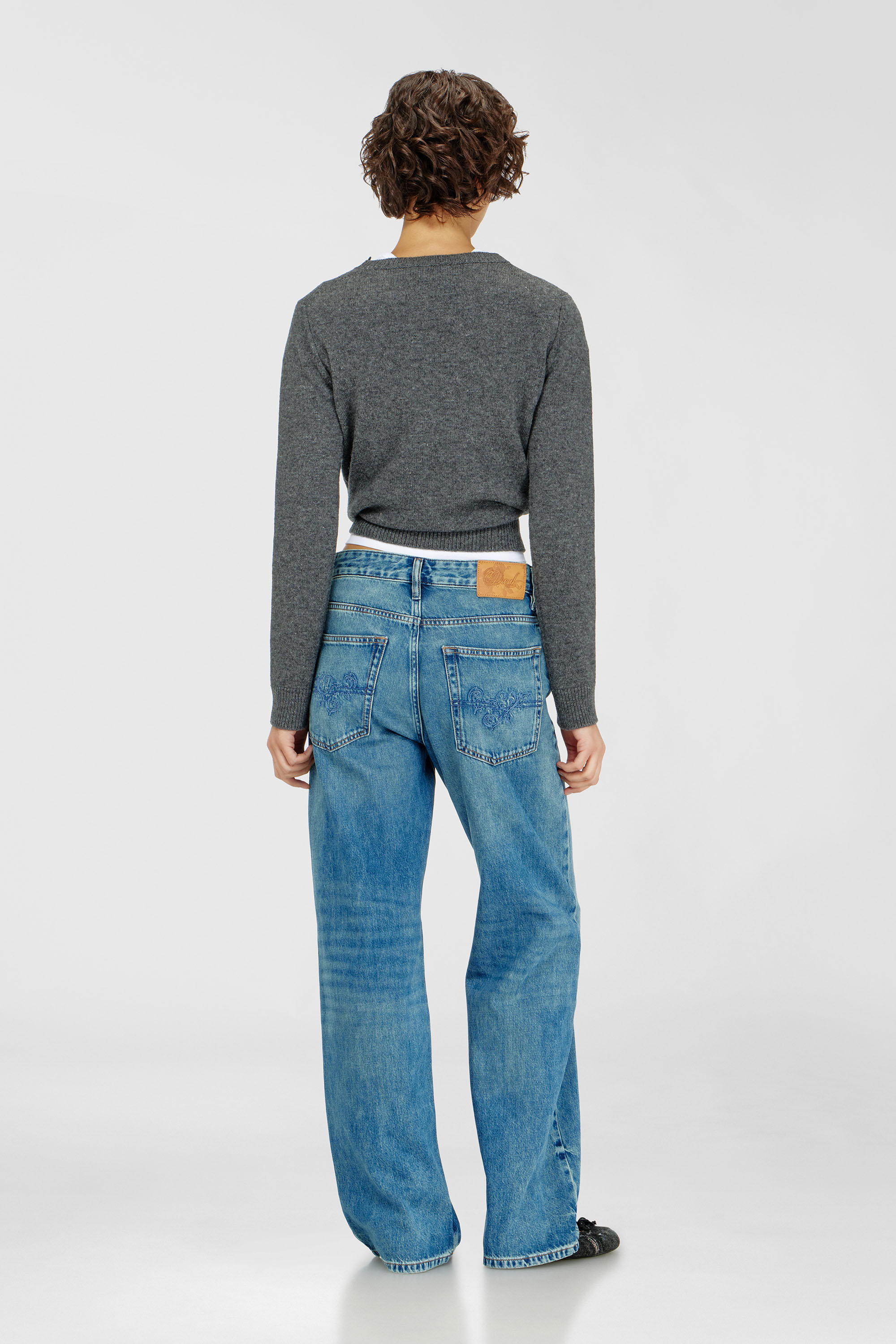 Diesel - Female's Relaxed Jeans 1990 D-Waigee 0TJDI, ミディアムブルー - 3