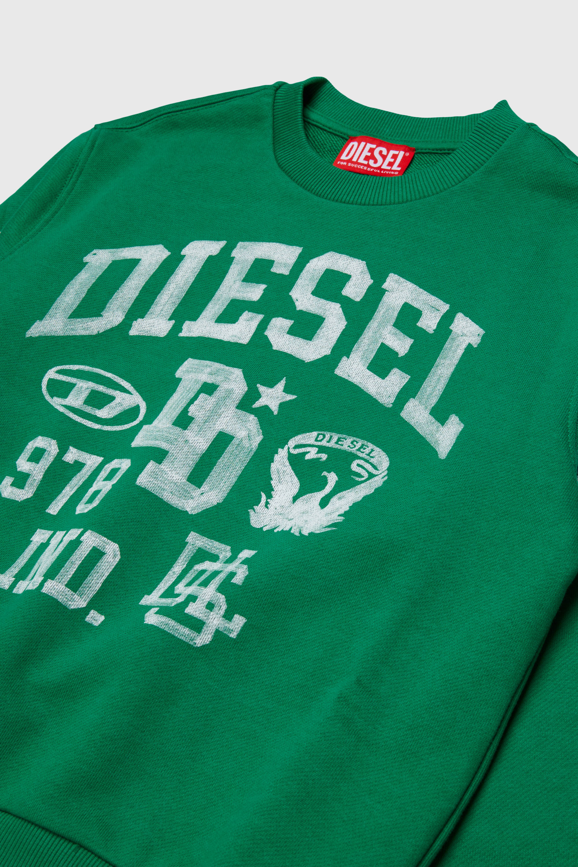 Diesel - SBAND OVER, Male's スウェット in グリーン - 3