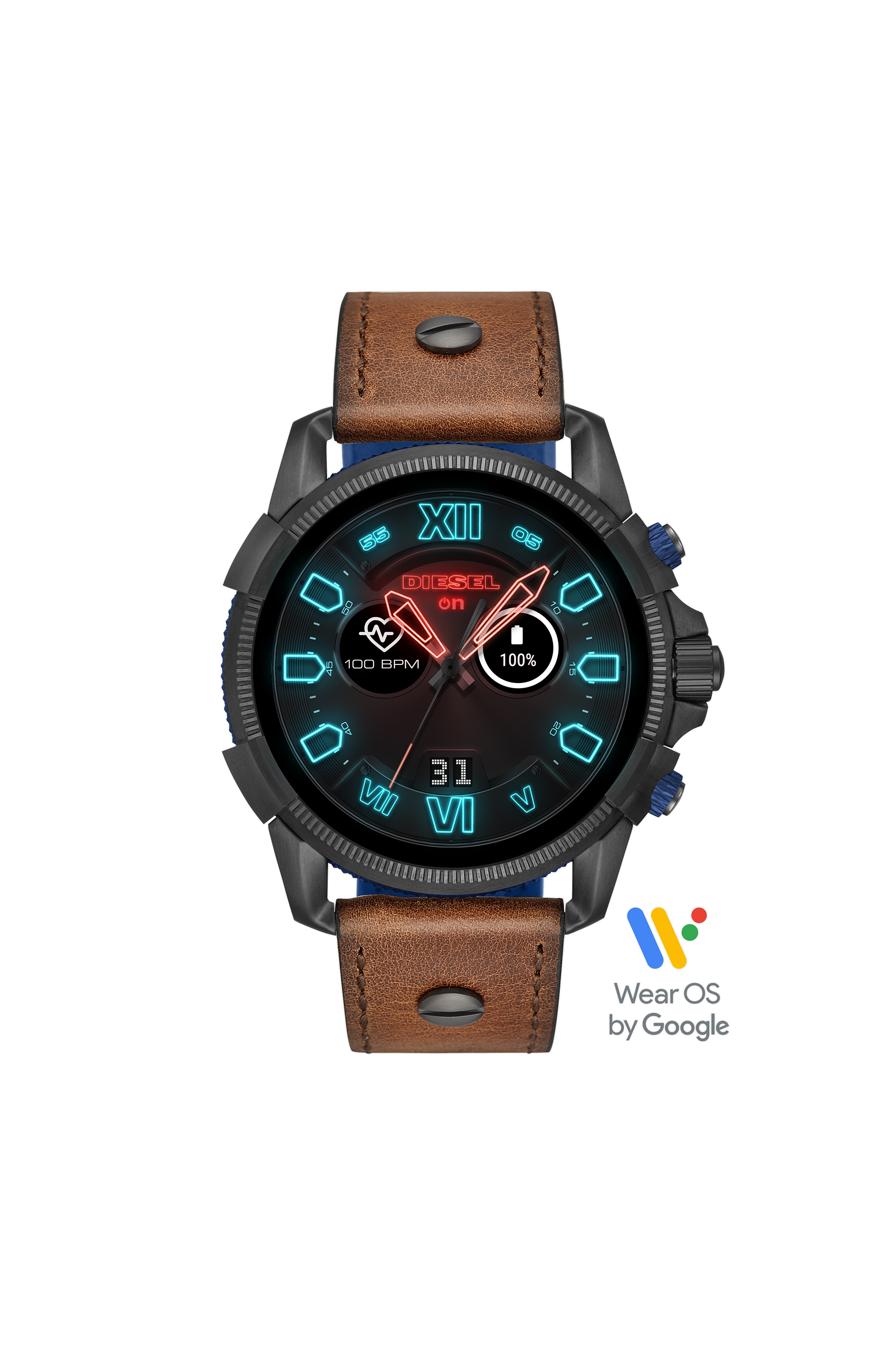 Diesel - DT2009, Male's Full Guard 2.5 smartwatch brown leather in ブラウン - 1