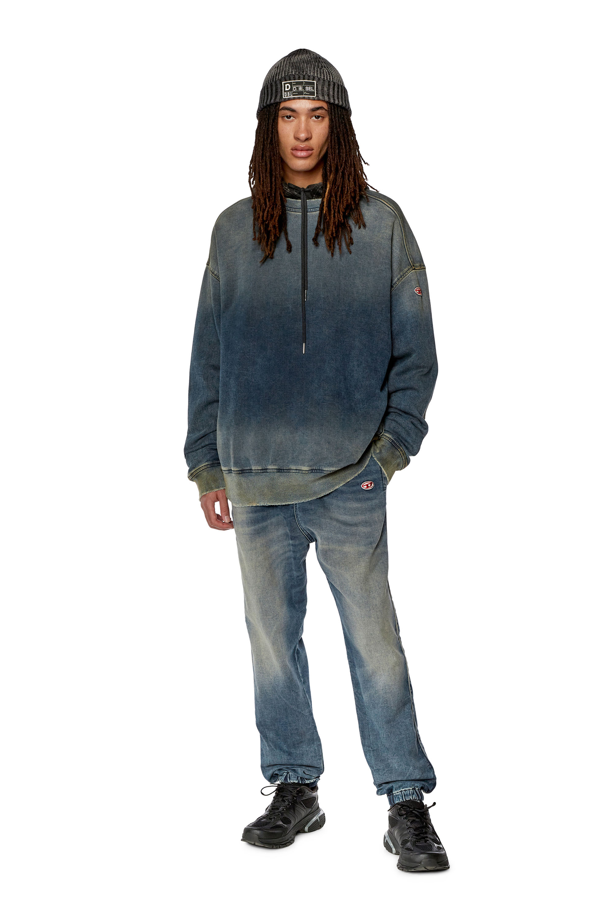 Diesel - Tapered D-Lab Track Denim 068FN, ダークブルー - Image 4