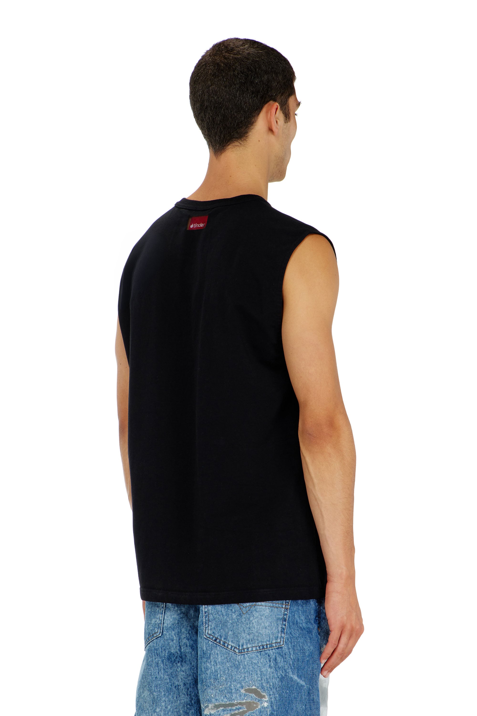 Diesel - PR-T-NORM-BISC-MATI-R, Unisex's Tank top with For Successful Loving logo in ブラック - 2