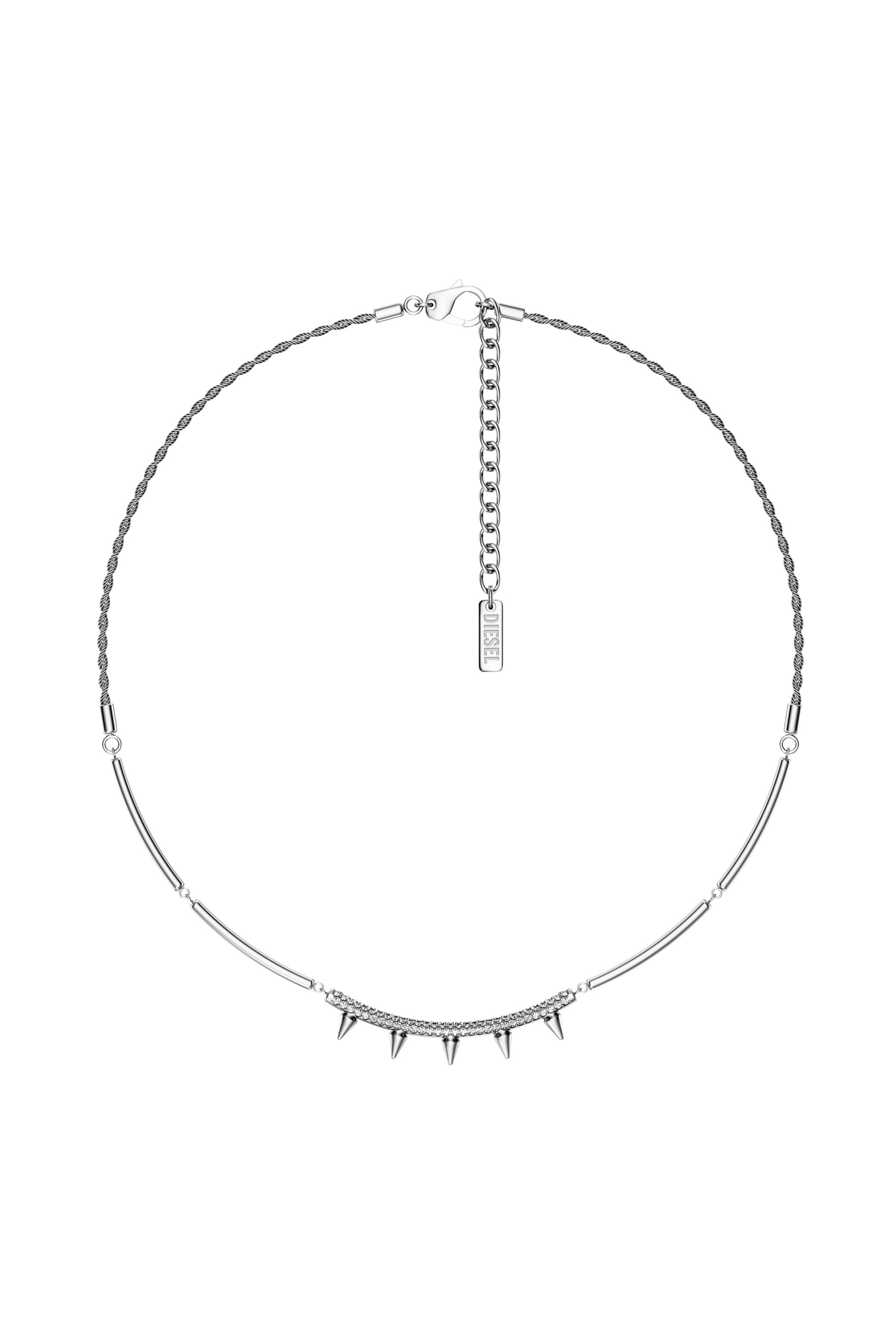 Diesel - DX1724040, Unisex's Stainless Steel Chain Necklace in シルバー - 1