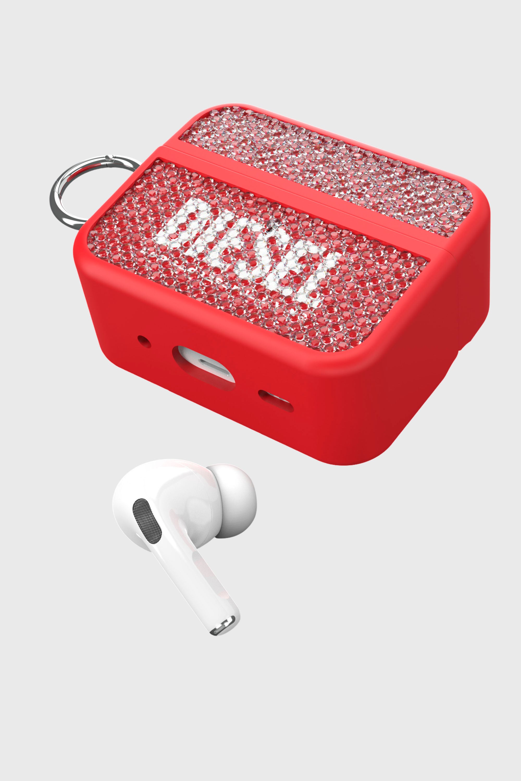 Diesel - 60196 AIRPOD CASE AIRPODS CASE, Unisex's Swarovski Crystal Case for Airpods Pro / Pro 2 in レッド - 4