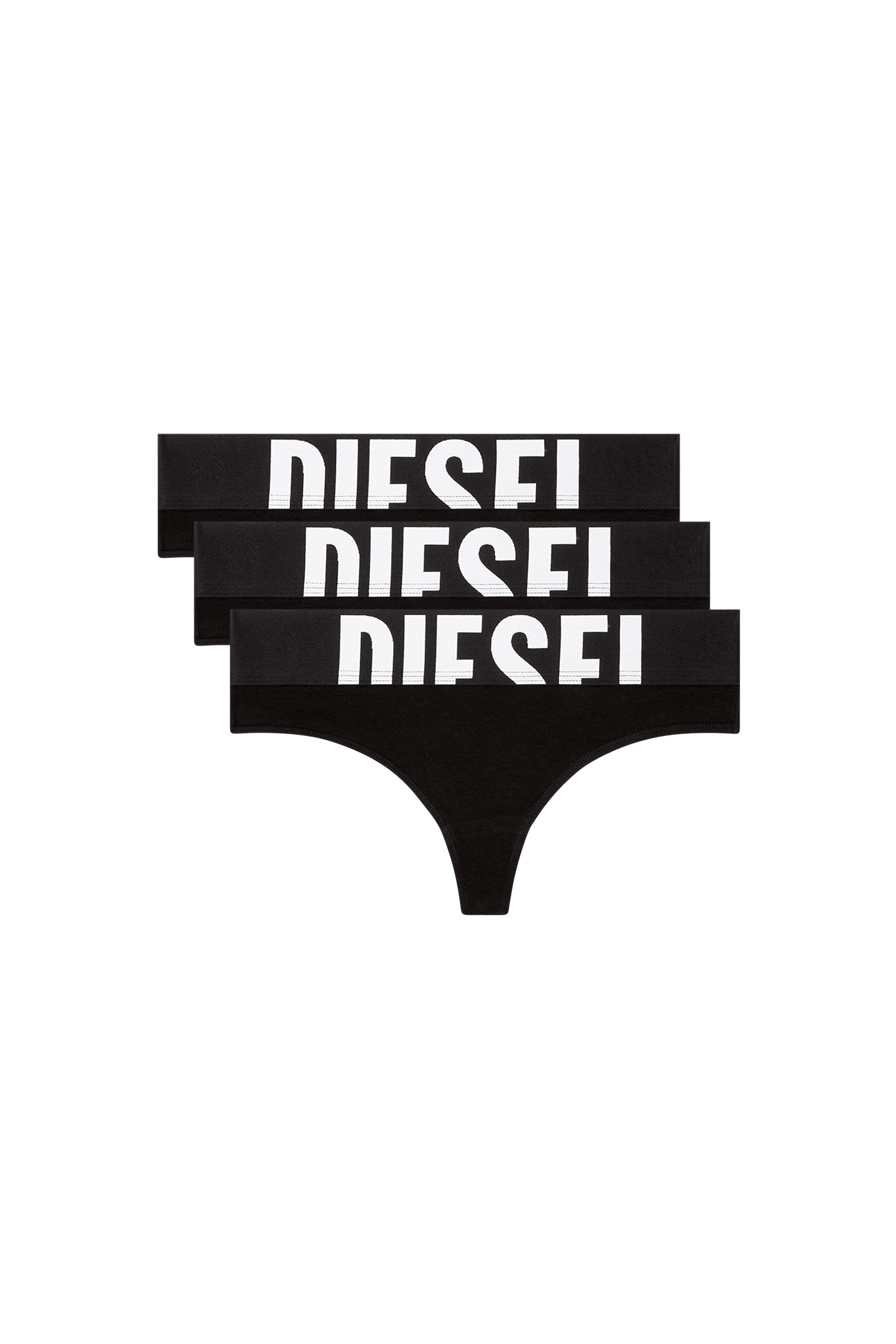 Diesel - UFST-STARS-THREEPACK, Female's Tバックショーツ3枚パック in ブラック - 2