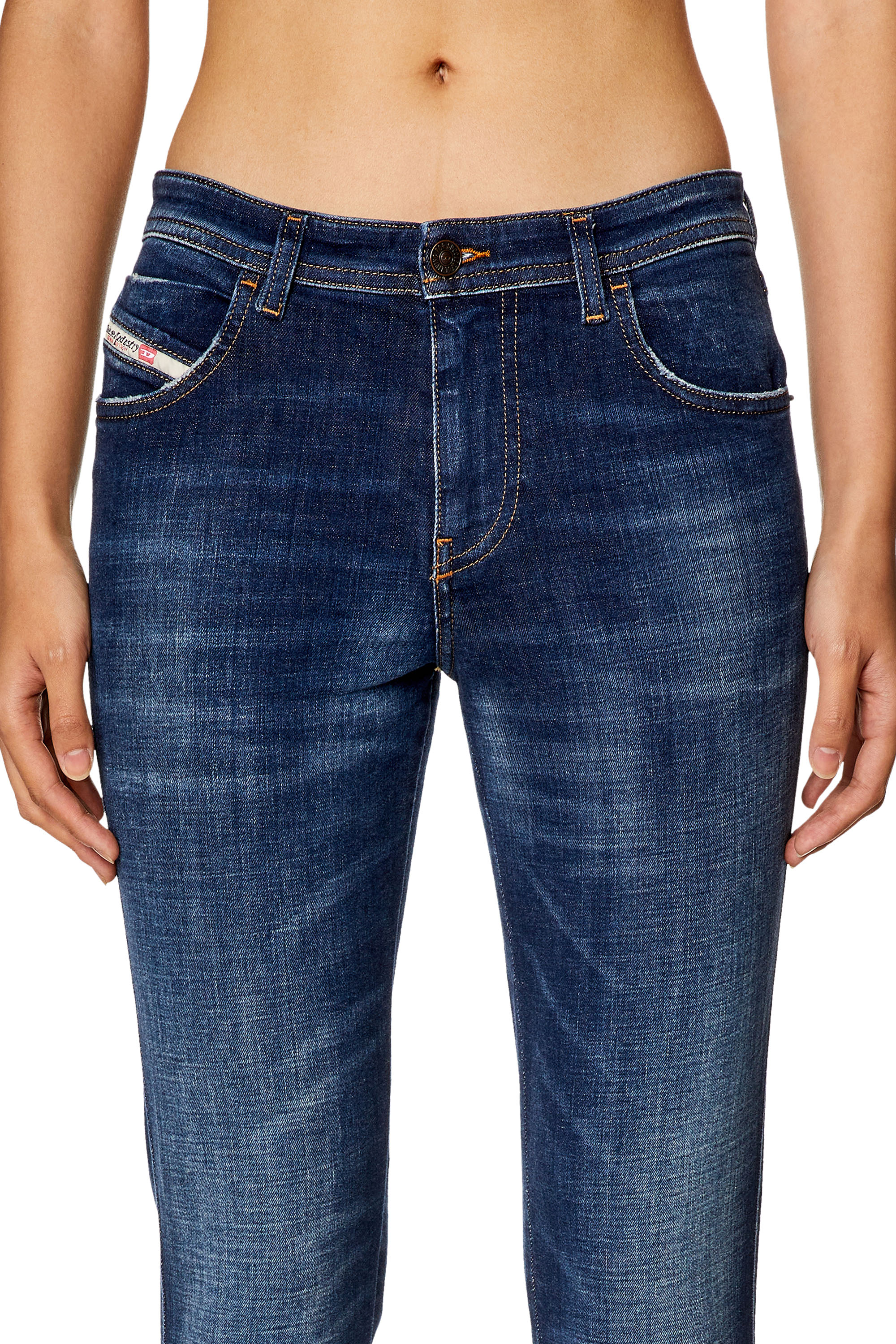 Diesel - Female's Skinny Jeans 2015 Babhila 09H64, ダークブルー - 5