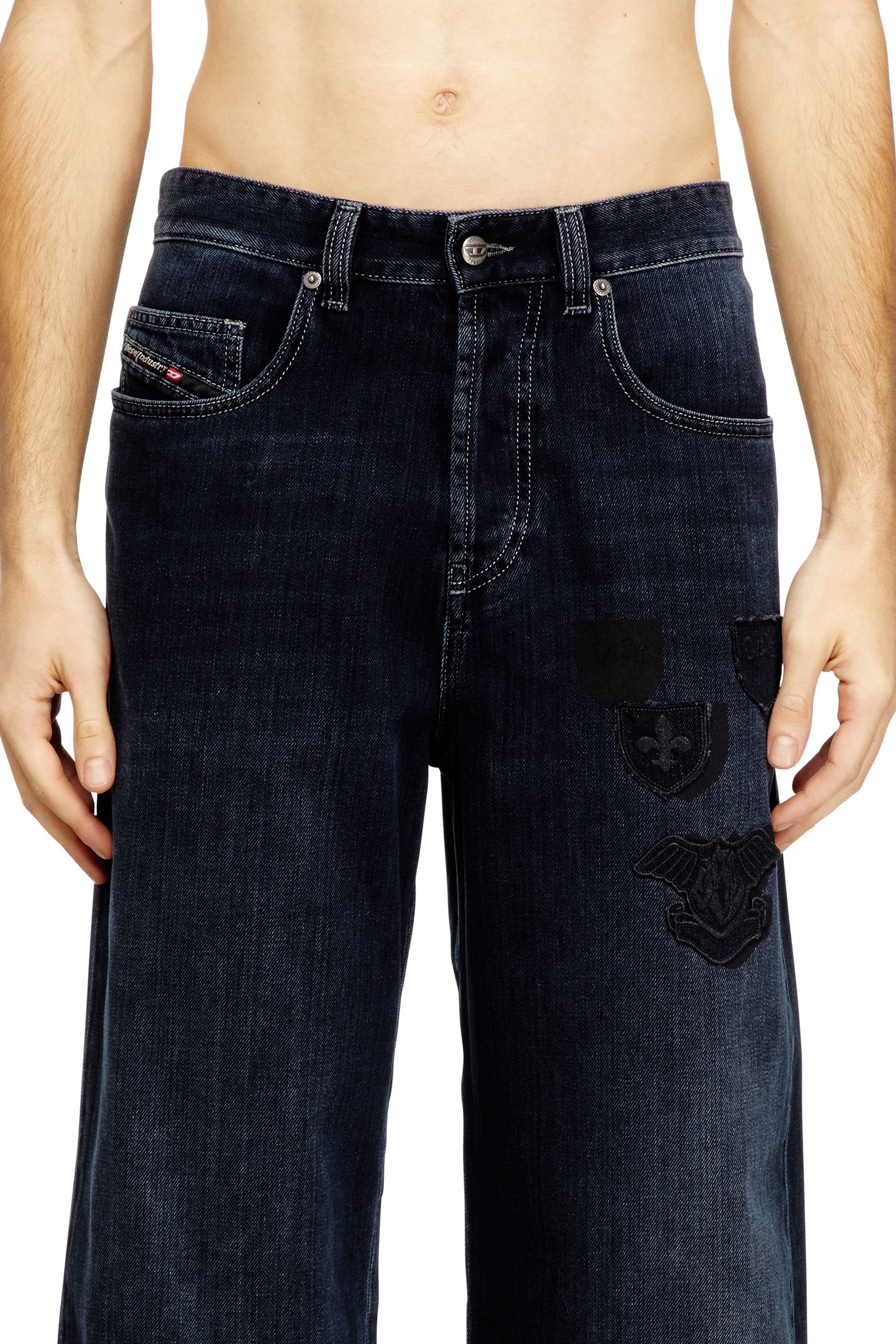 Diesel - Male's Relaxed Jeans 2001 D-Macro 09Q19, ダークブルー - 4