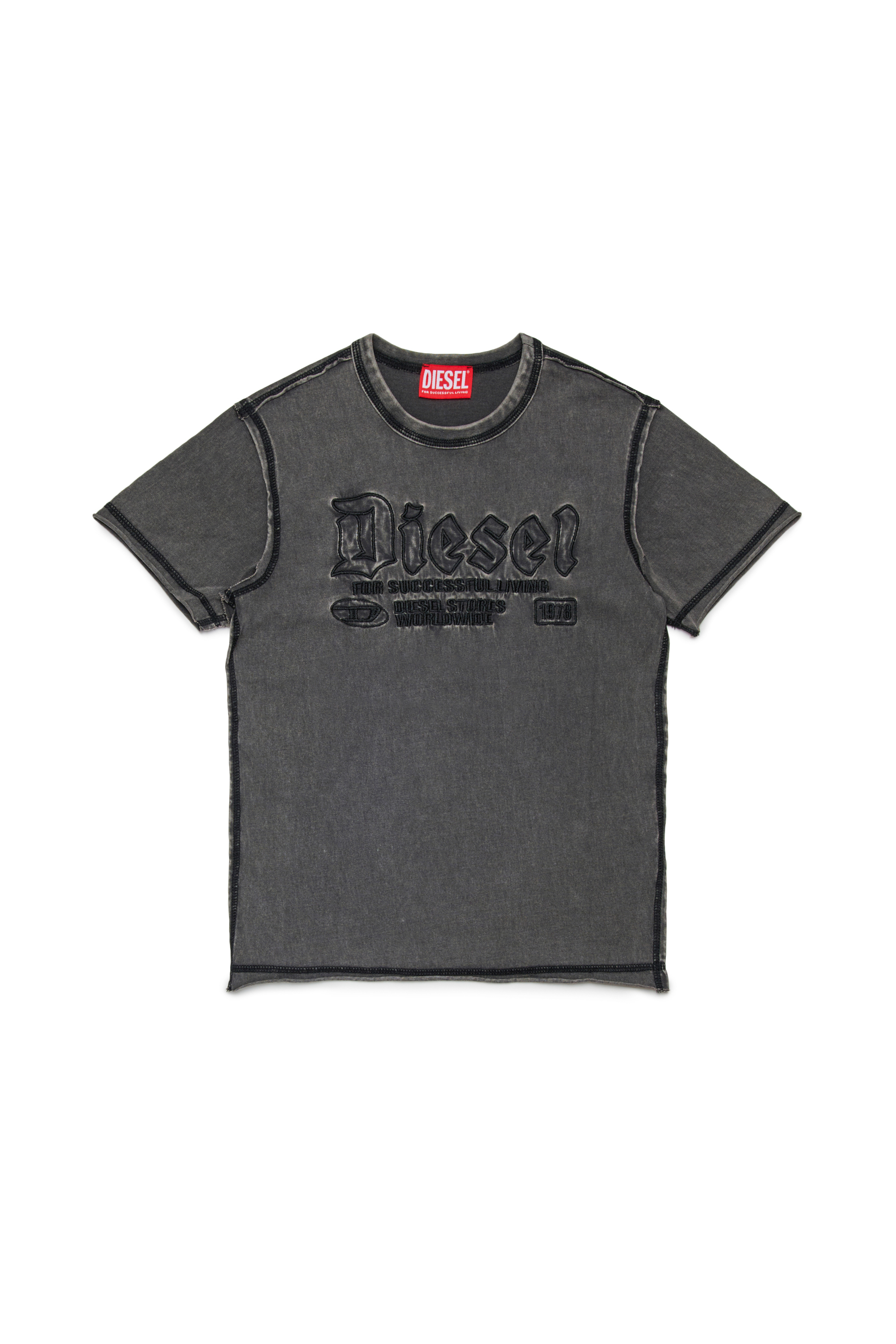 Diesel - TRAWJUST, Male's Tシャツ in ブラック - 1