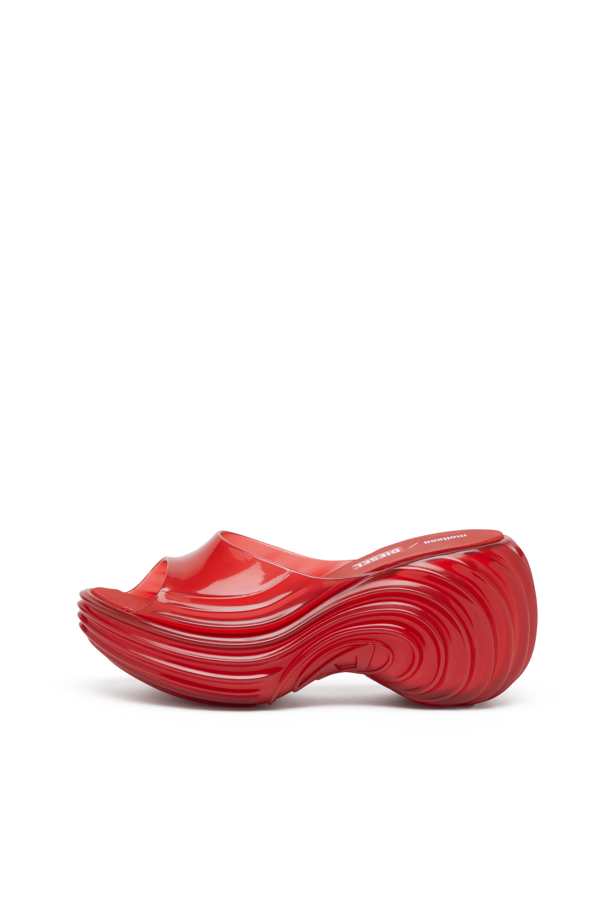Diesel - MELISSA QUANTUM PLATFORM, Female's Platform mule in Melflex® in レッド - 3