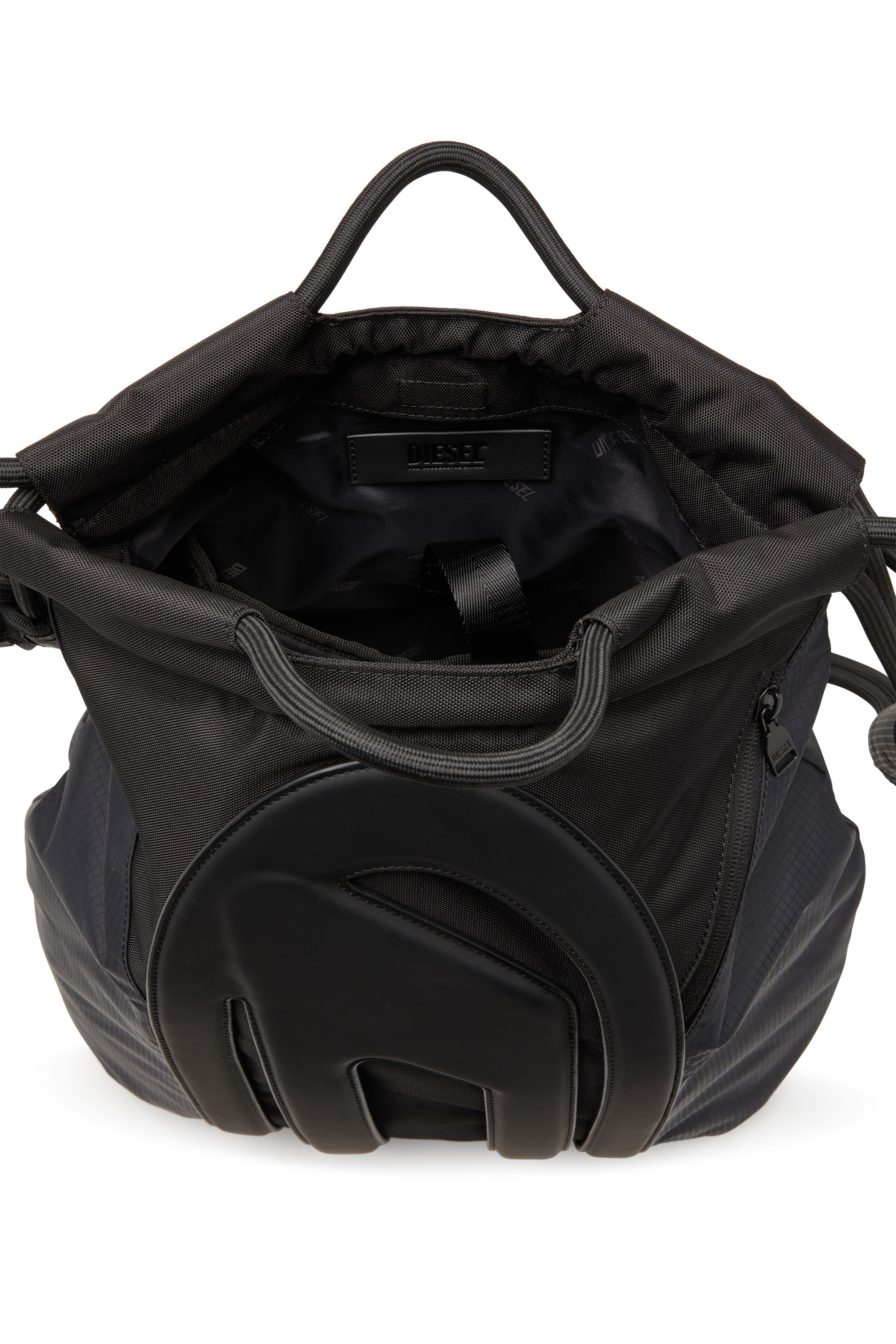 Diesel - CAGE-D TOTE XL, Male's Cage-D-Convertible bag in CORDURA and ripstop in ブラック - 4