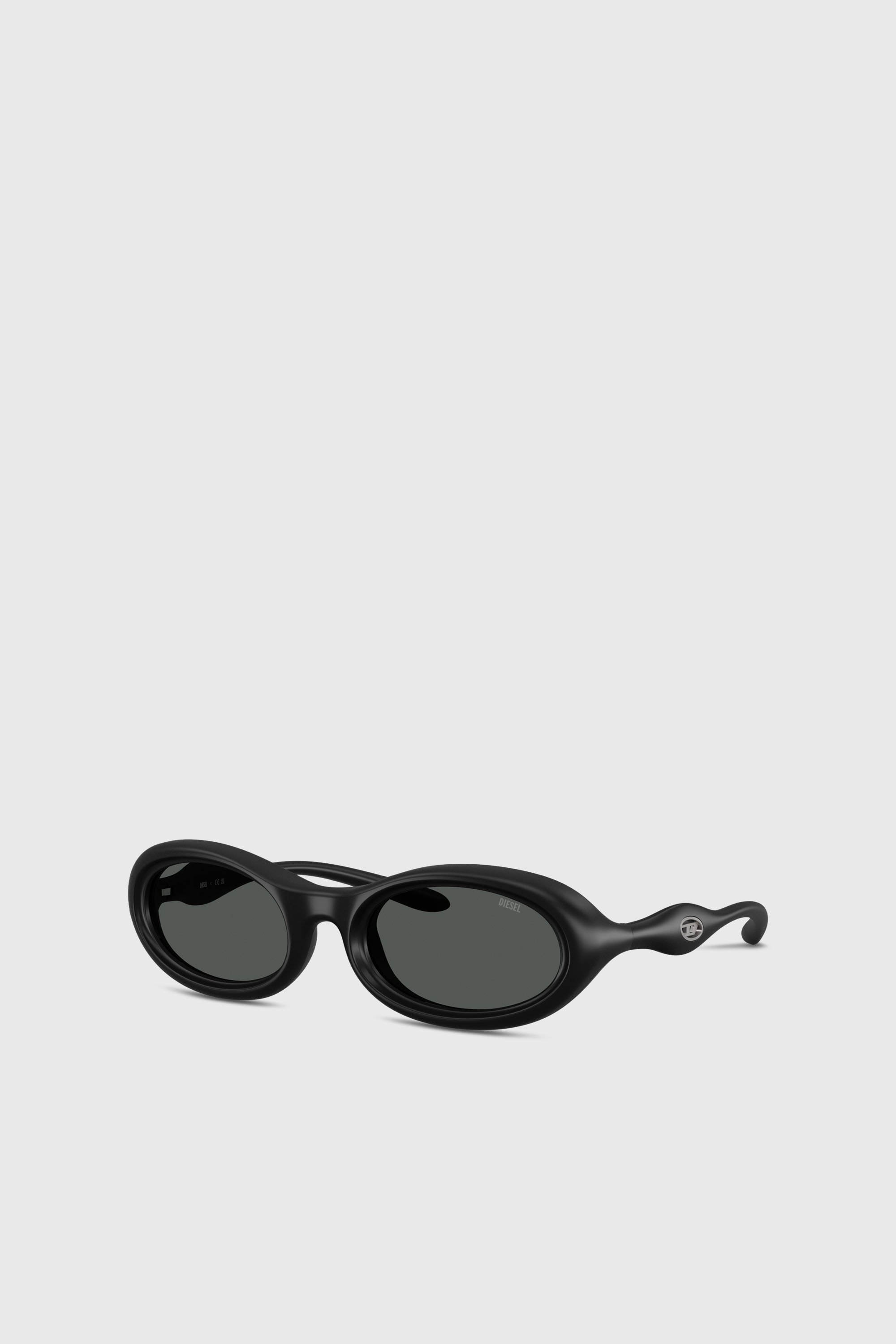 Diesel - 0DL3011U, Unisex's Oval sunglasses in ブラック - 5