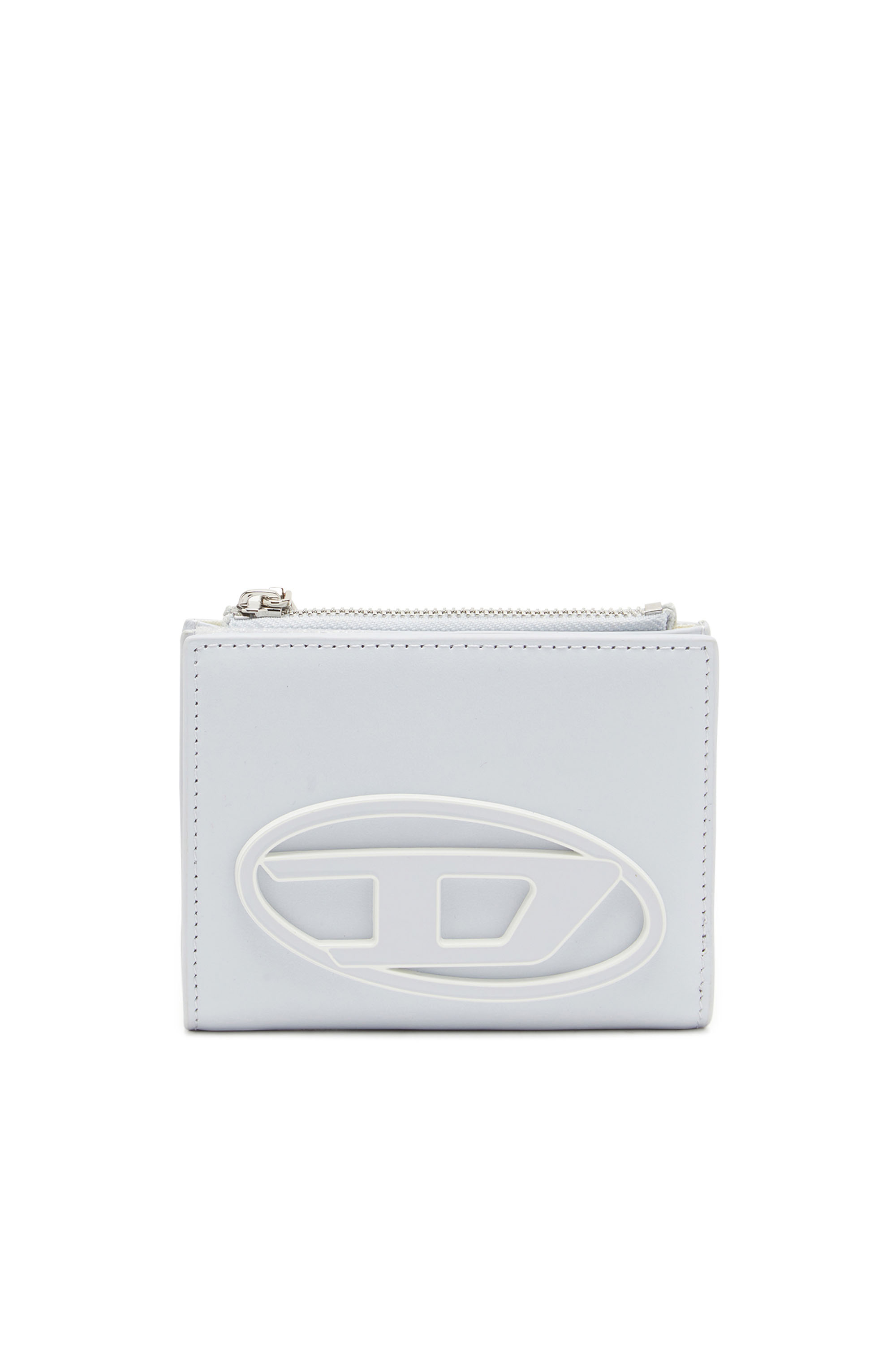 Diesel - 1DR BI-FOLD ZIP II, Female's Small wallet in pastel leather in ライトブルー - 1