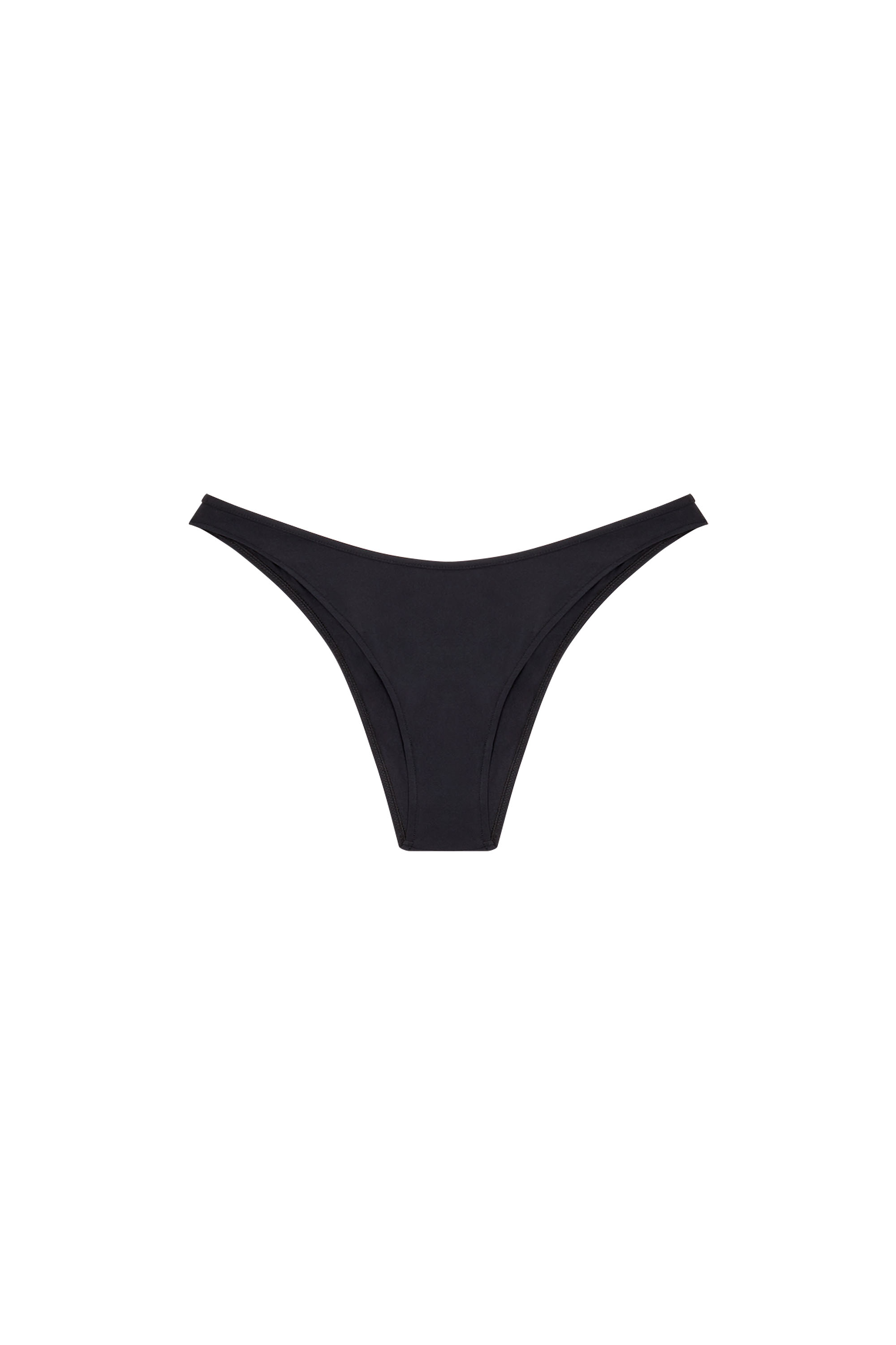 Diesel - UFPN-PUNCHY, Female's V-front briefs with Oval D plaque in ブラック - 4