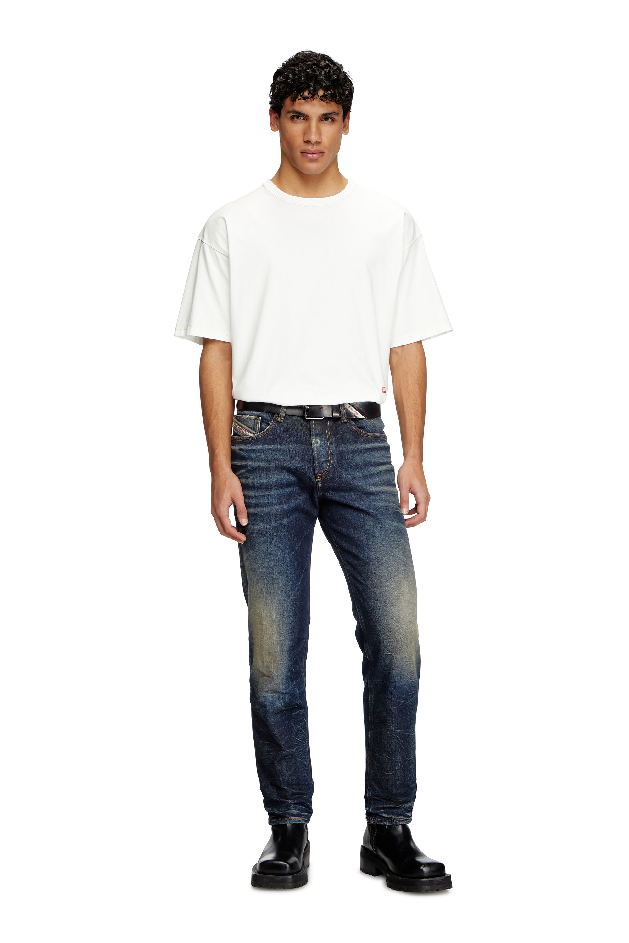 Diesel - Male's Regular Jeans 2023 D-Finitive 09L22, ダークブルー - 1