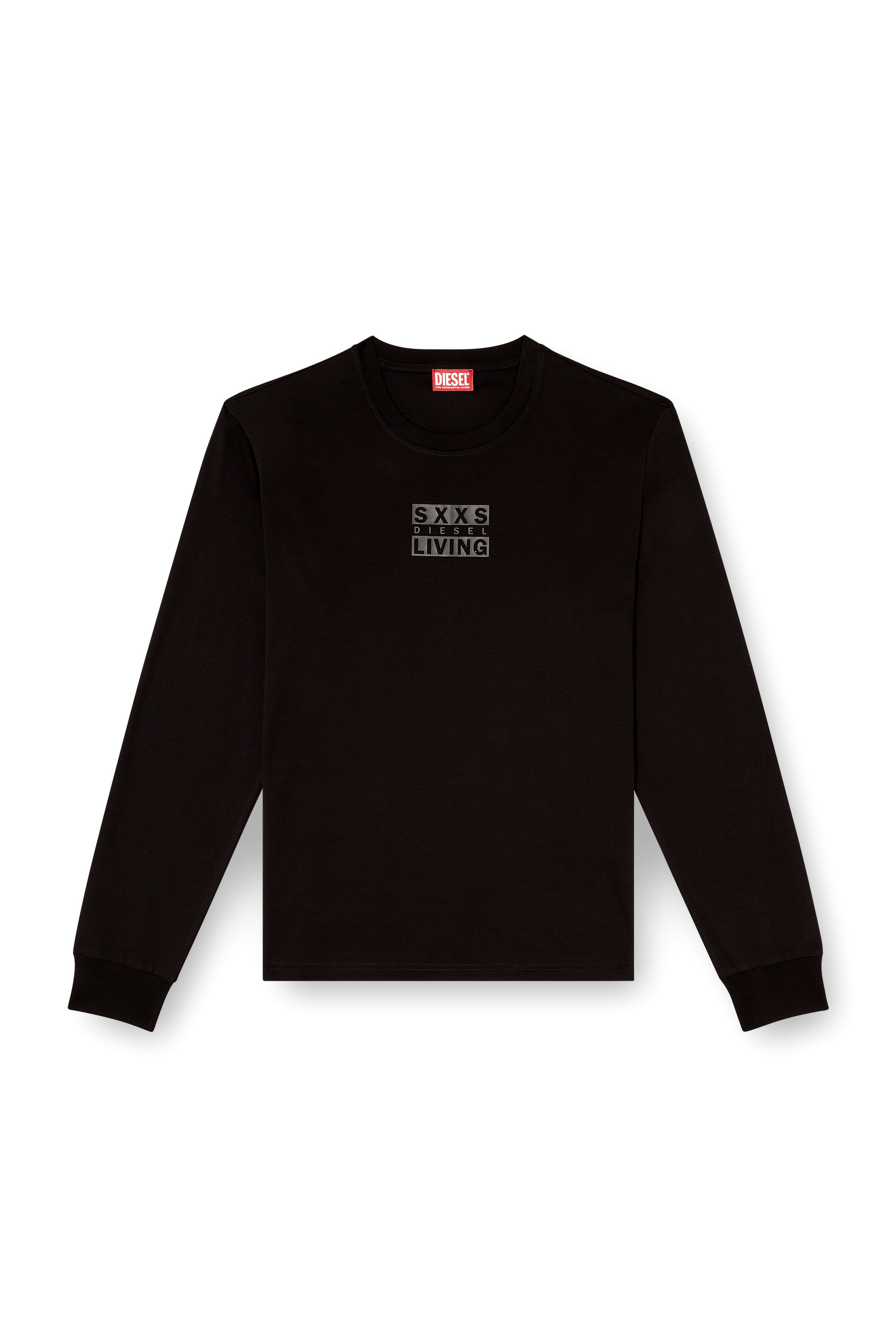 Diesel - T-MADJUST-LS-T1, Male's 長袖Tシャツ in ブラック - 2