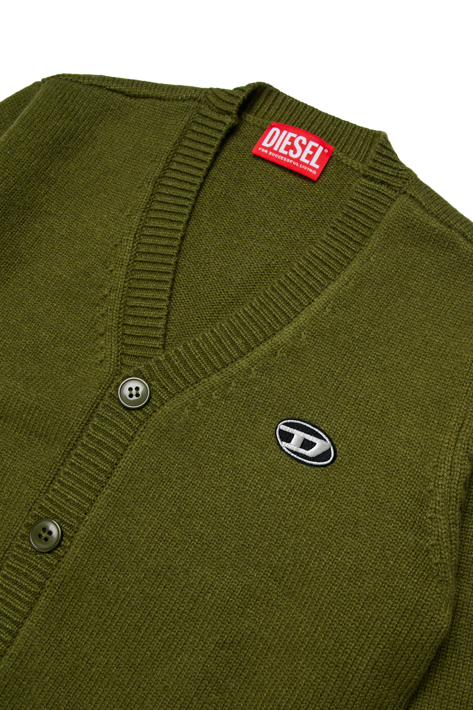 Diesel - KRAMCARDIGAN, Male's カーディガン in グリーン - 3
