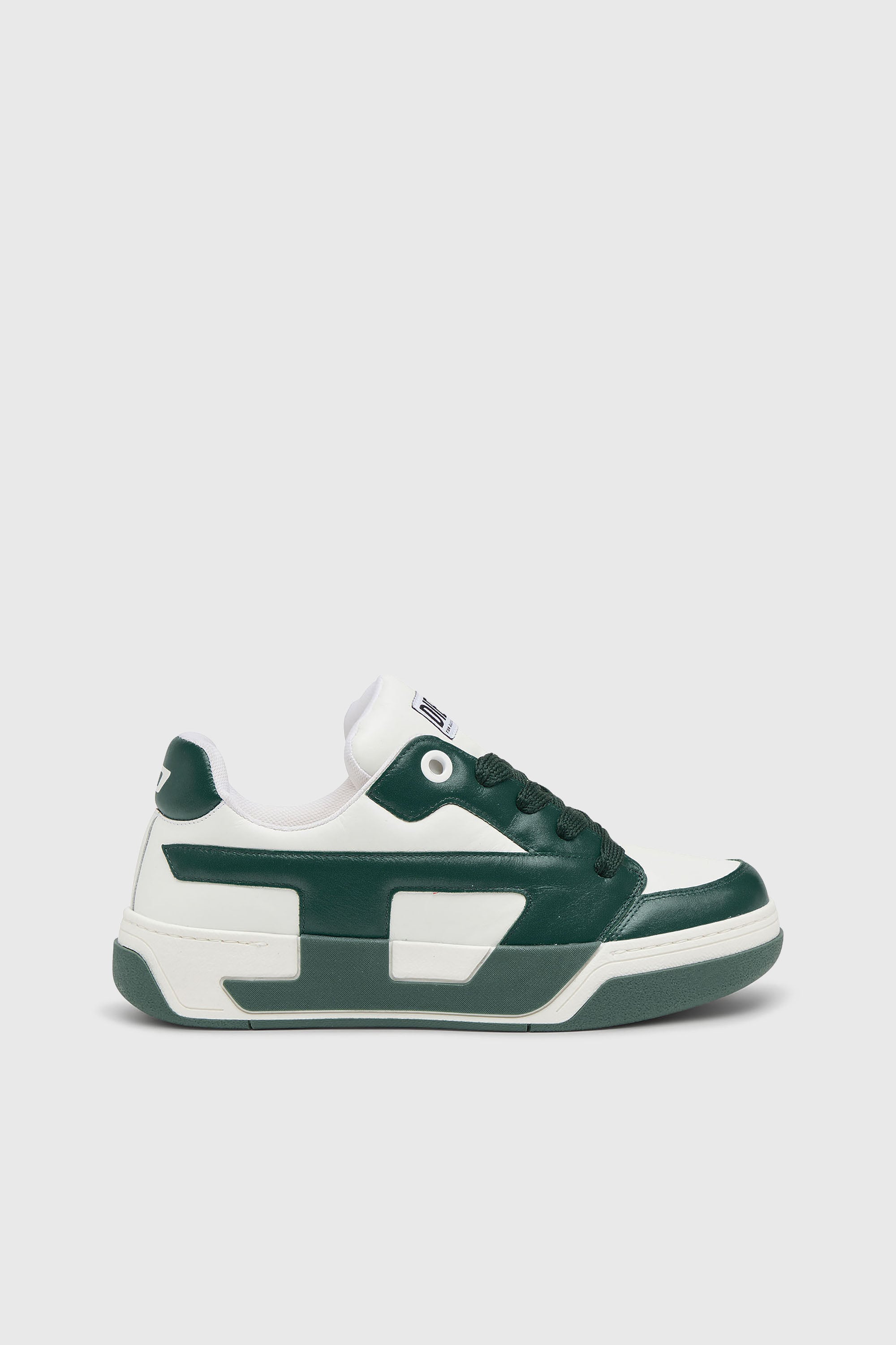Diesel - S-D-OLLIE LOW, Male's ローカットスニーカー in ホワイト/グリーン - 1