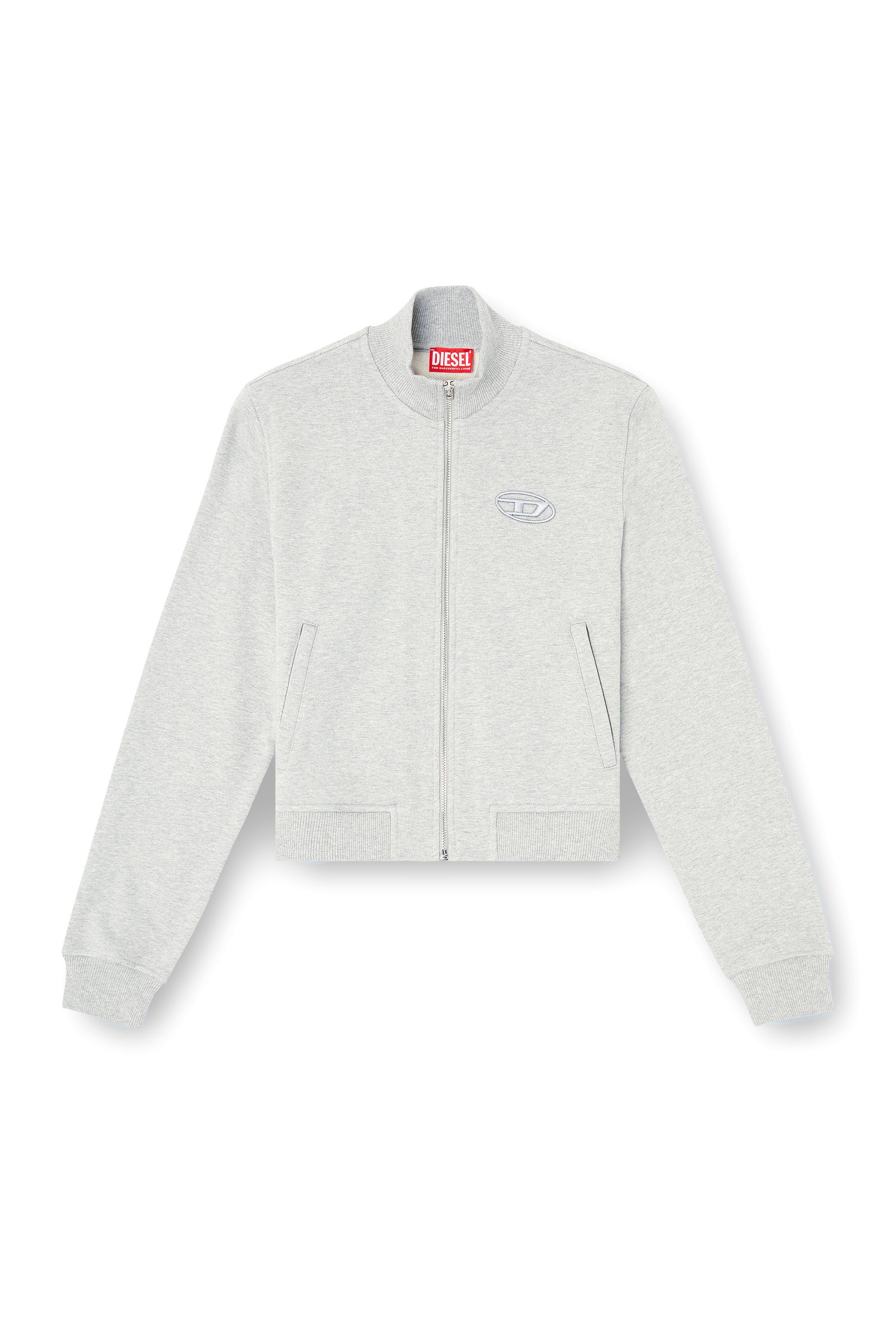 Diesel - F-FLACIN-J1, Female's Sweatshirt with Oval D logo in グレー - 3