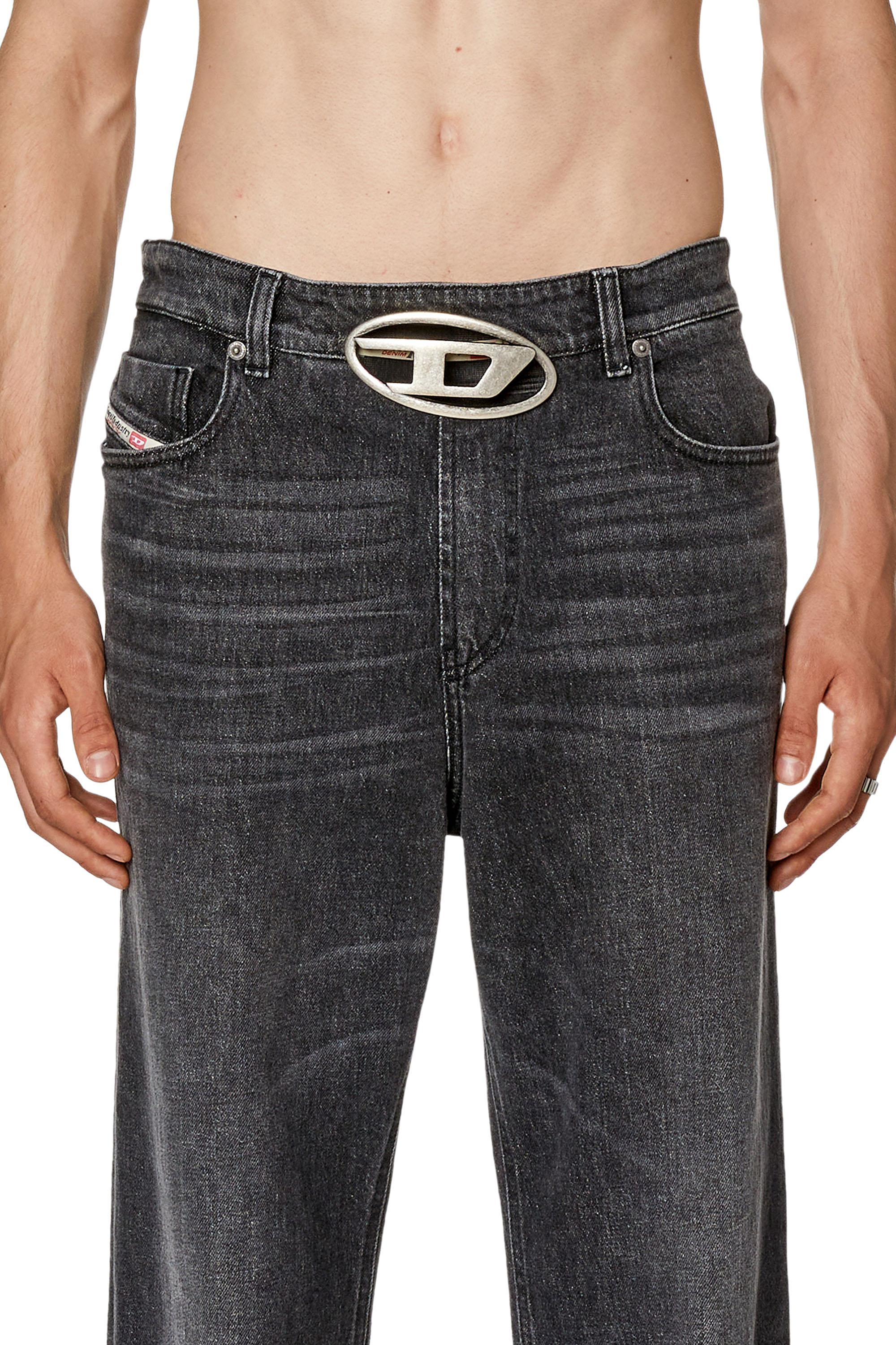 Diesel - Straight Jeans 1955 D-Rekiv 0CKAH, ブラック/ダークグレー - Image 4