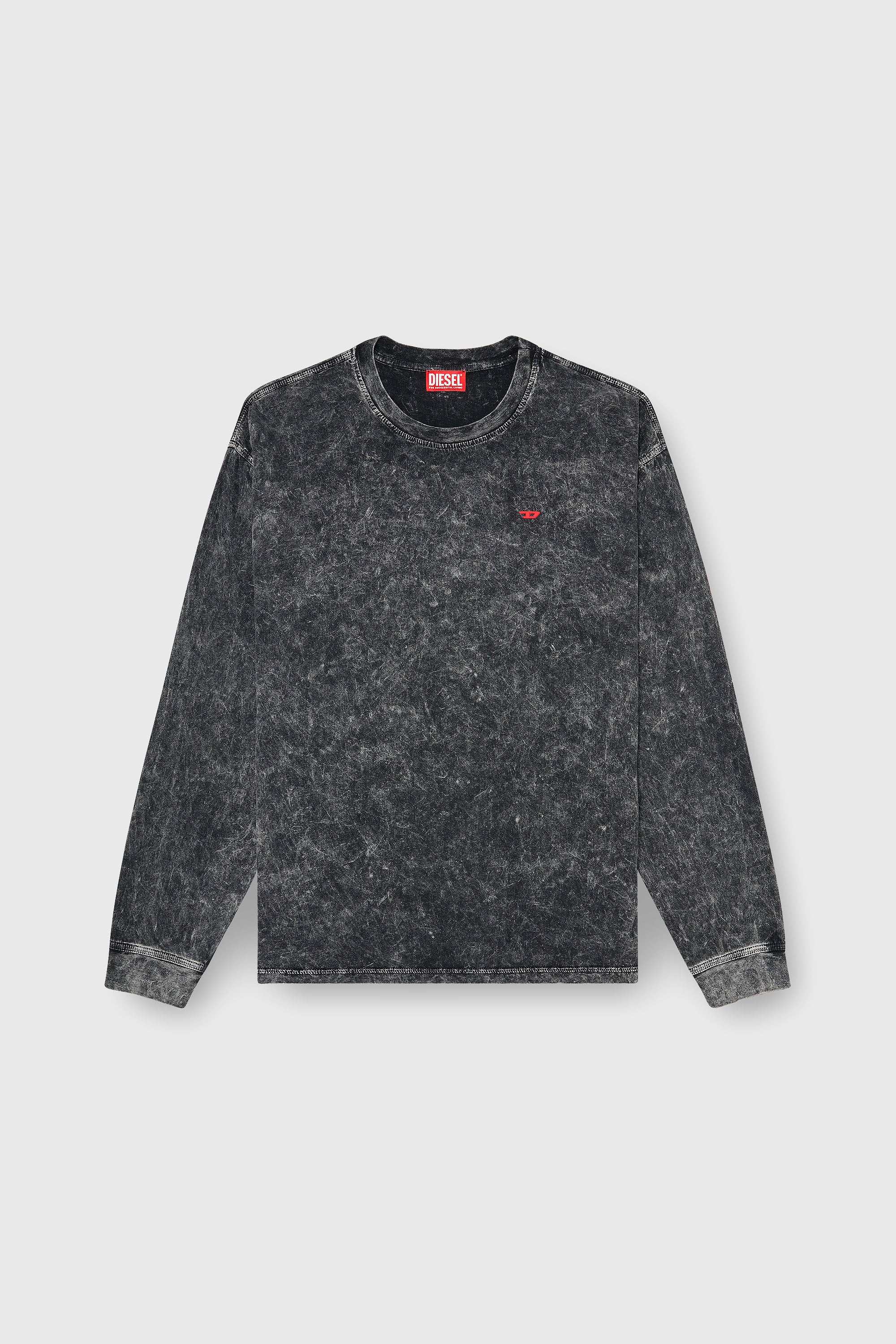 Diesel - T-BOXT-LS-AA5, Male's 長袖Tシャツ in ダークグレー - 2