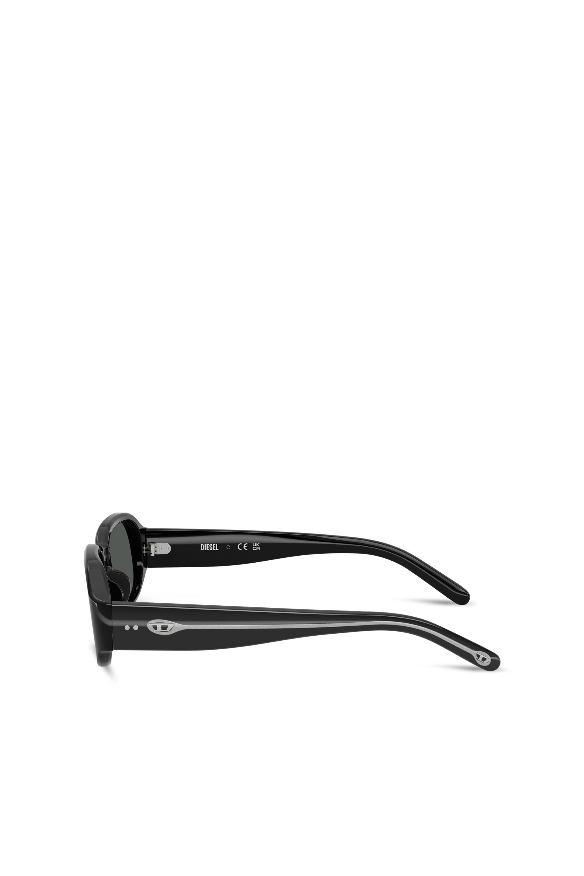 Diesel - 0DL2009U, Unisex's Rectangle sunglasses in ブラック - 4