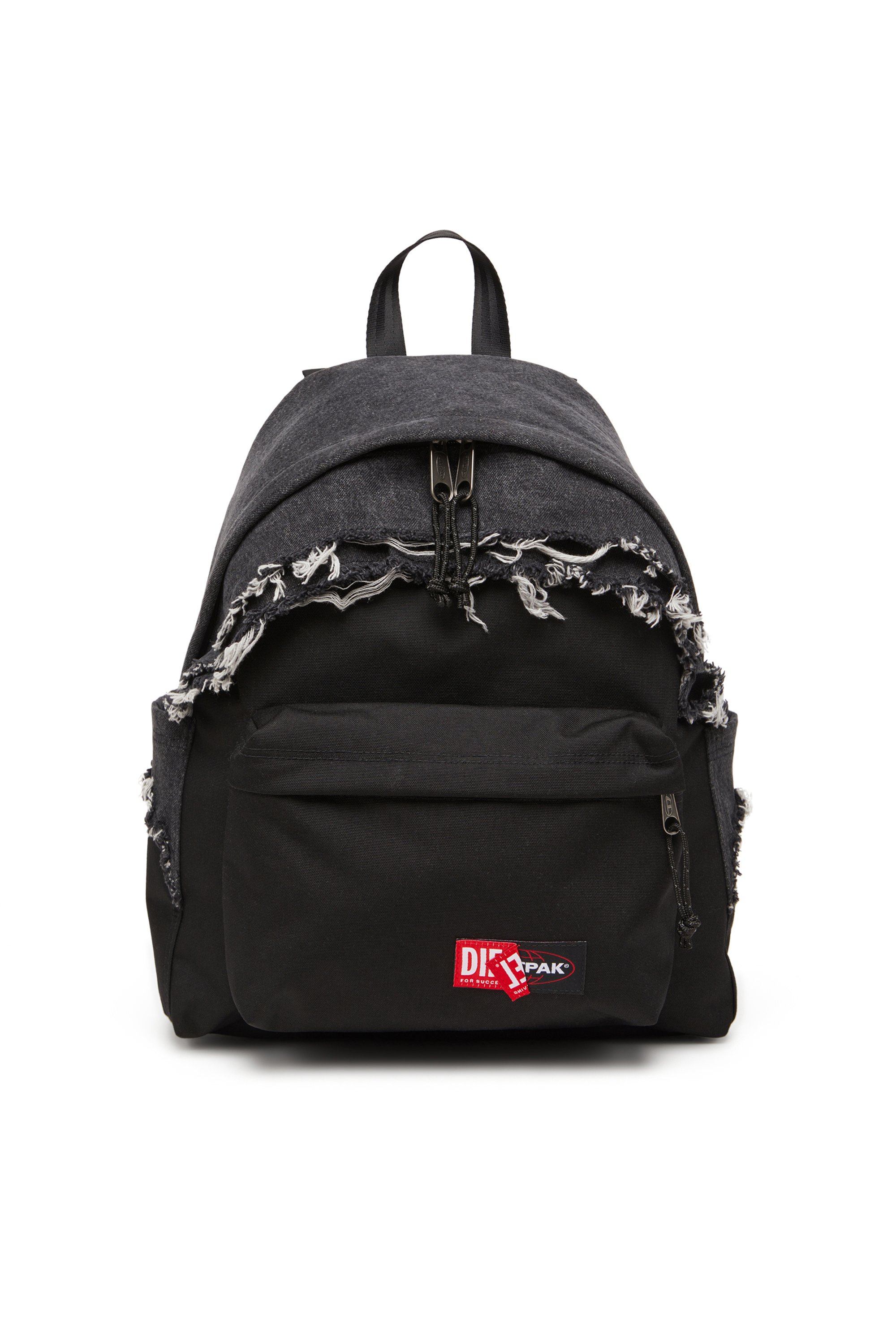 Diesel - DIESEL DAY PAK'R, Unisex's Backpack in destroyed denim and CORDURA® in ブラック - 1
