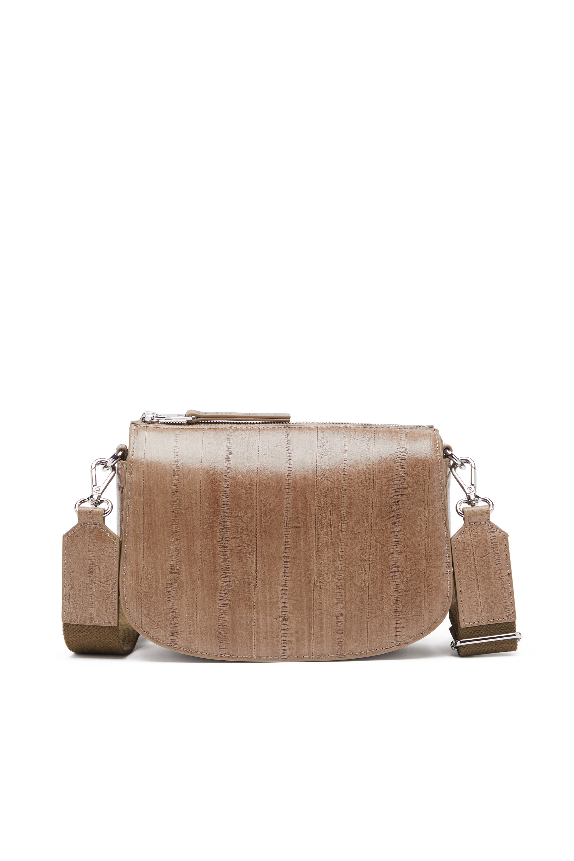 Diesel - 1DR CAMERA BAG, Unisex's 1DR-Camera bag in eel-effect leather in ライトブラウン - 2