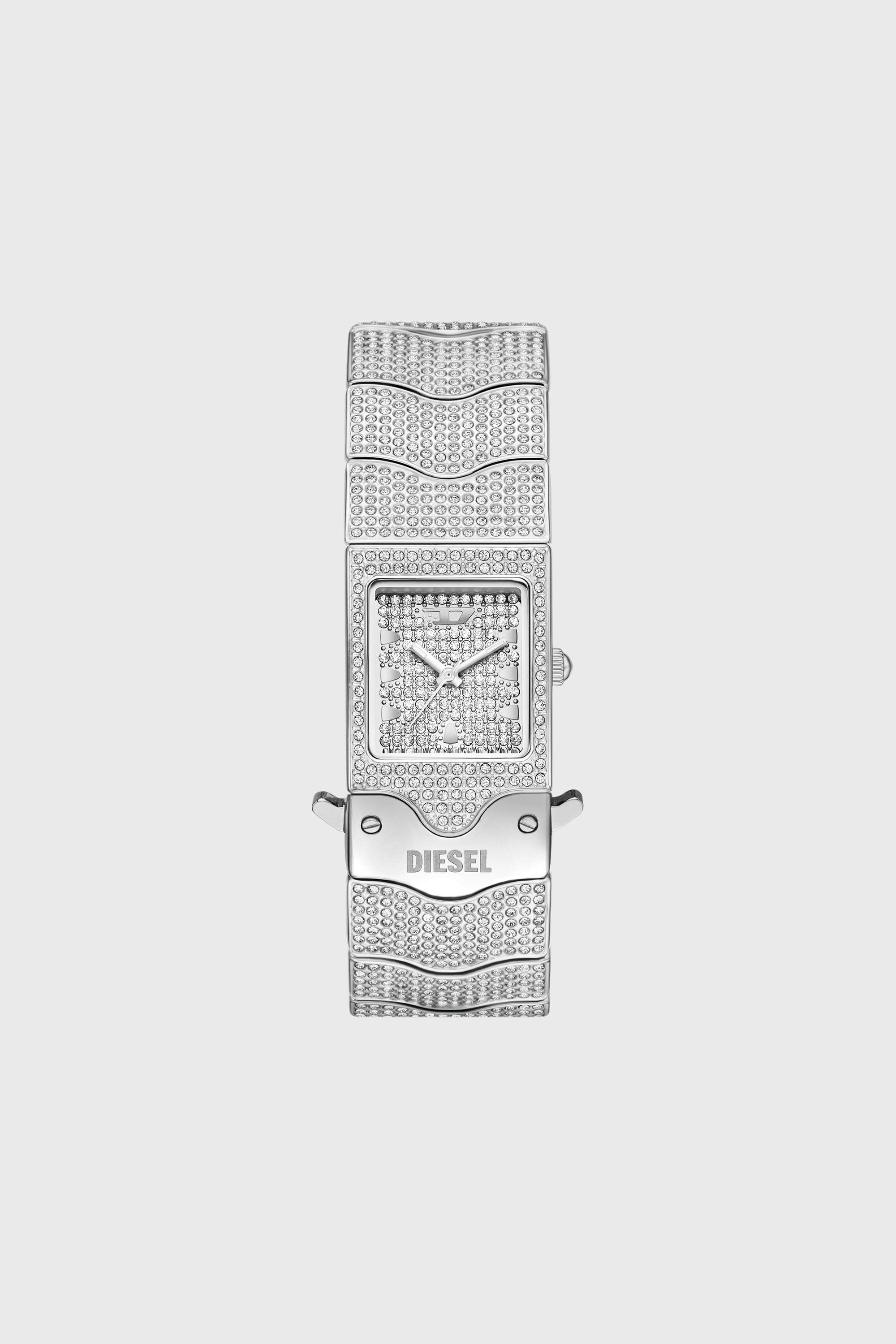 Diesel - DZ2247 WATCH, Male's Closer limited edition stainless steel pav&eacute; watch in シルバー - 1