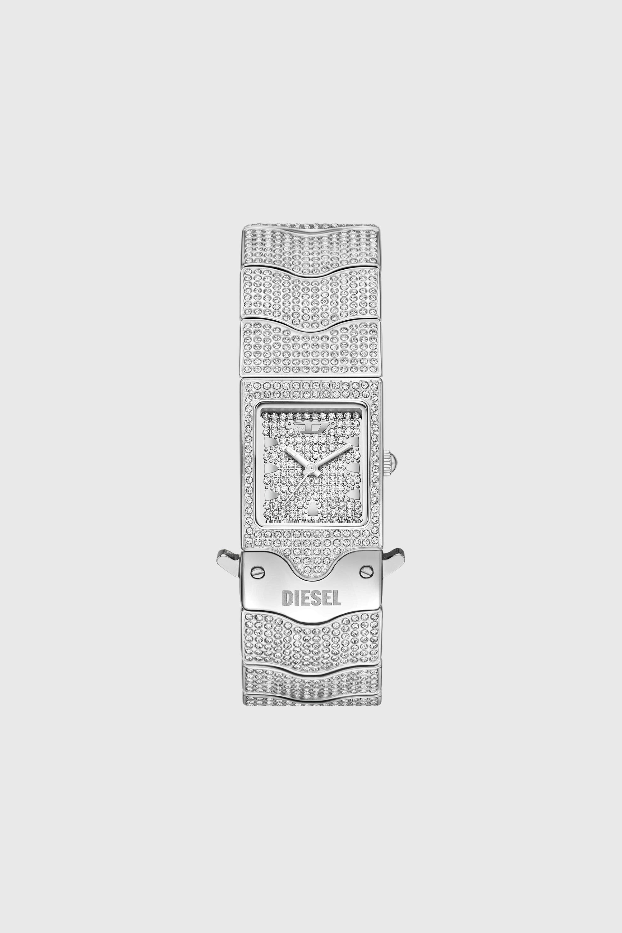 Diesel - DZ2247 WATCH, Male's Closer limited edition stainless steel pav&eacute; watch in シルバー - 1