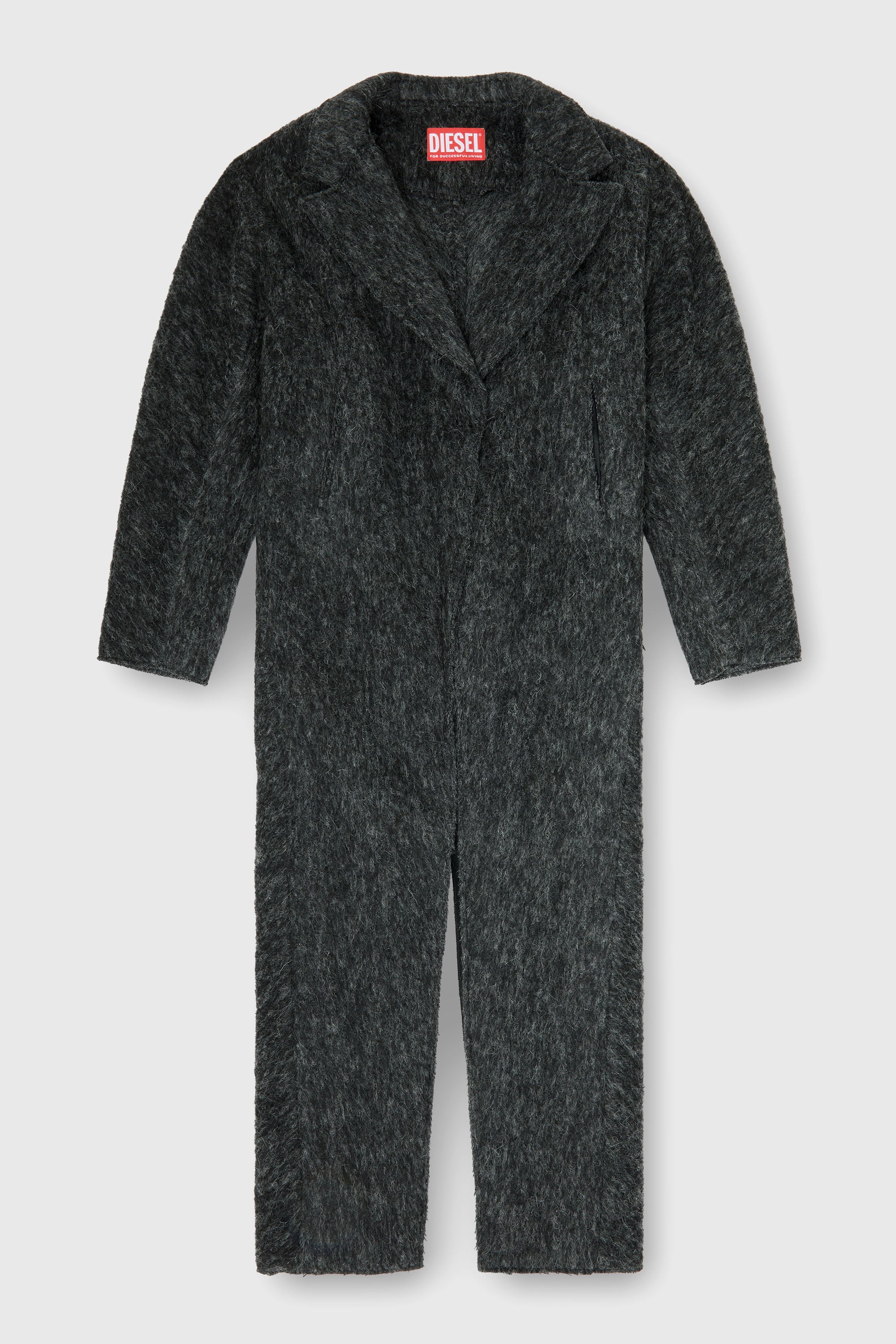 Diesel - W-SAYTA, Female's Long coat in wool and alpaca blend in null - 2